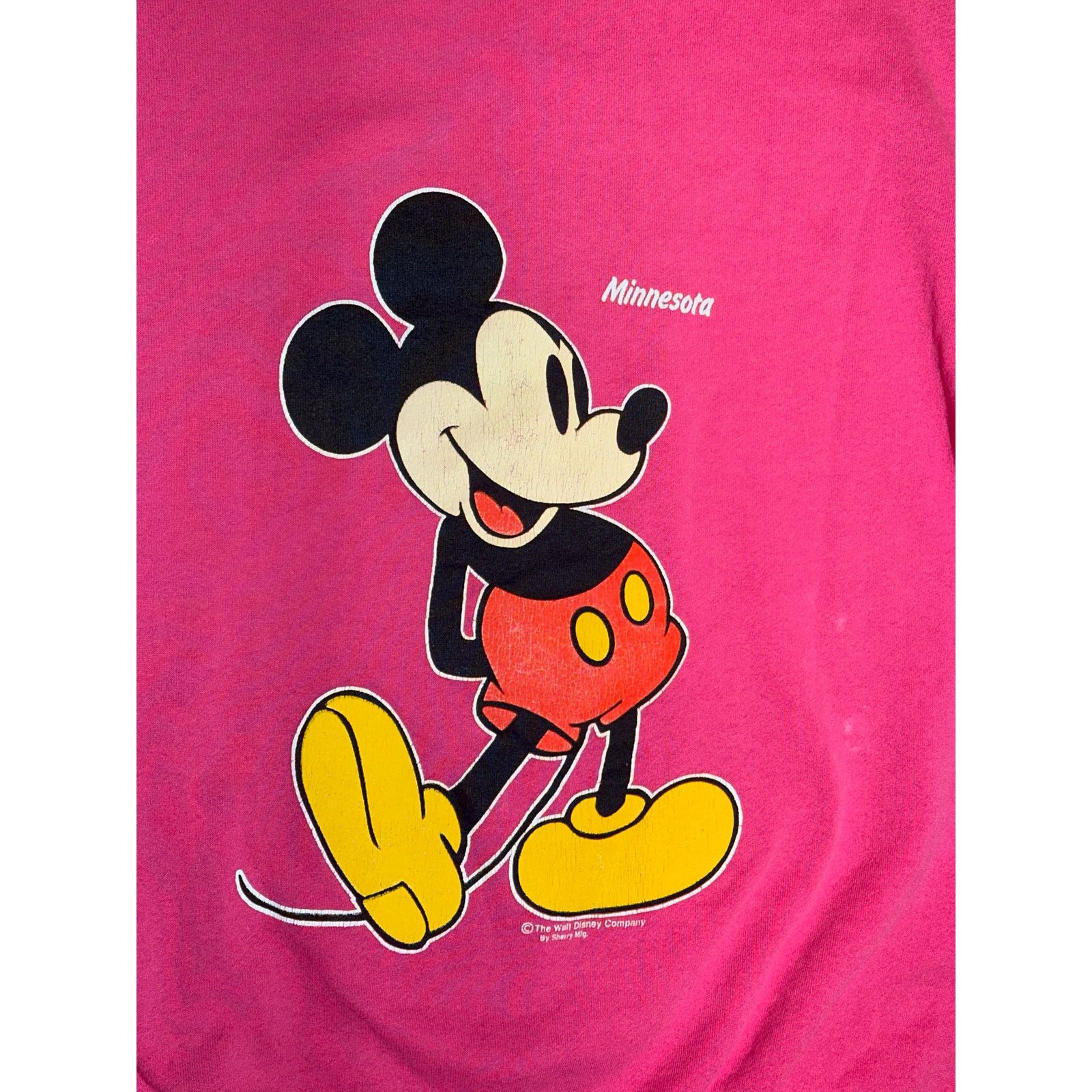 Disney Mickey Mouse Minnesota Pink Crewneck Size Large Size XL / US 12-14 / IT 48-50 - 3 Thumbnail