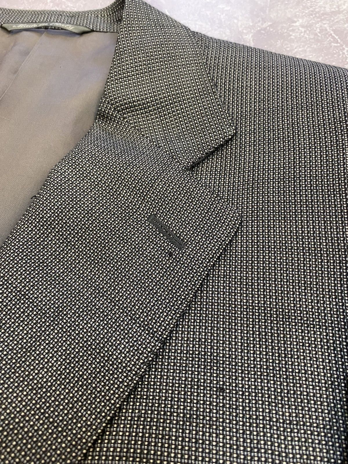 Canali Vintage Canali Formal Blazer Wool Retro Mafia Italy Size 54R - 6 Thumbnail