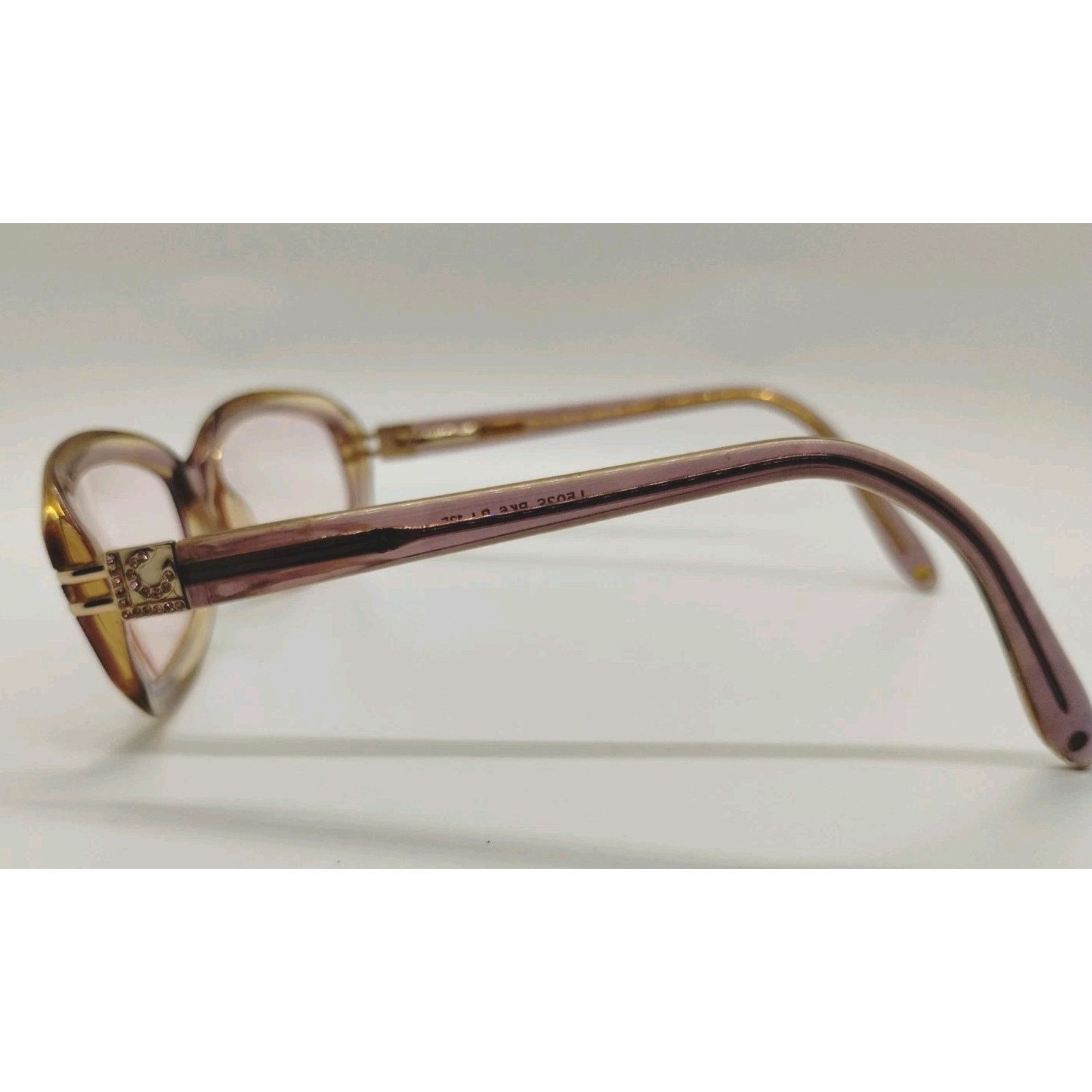 Liz Claiborne Liz Claiborne Eyeglass Frames - Pink Translucent 54-17-135 Size ONE SIZE - 4 Thumbnail