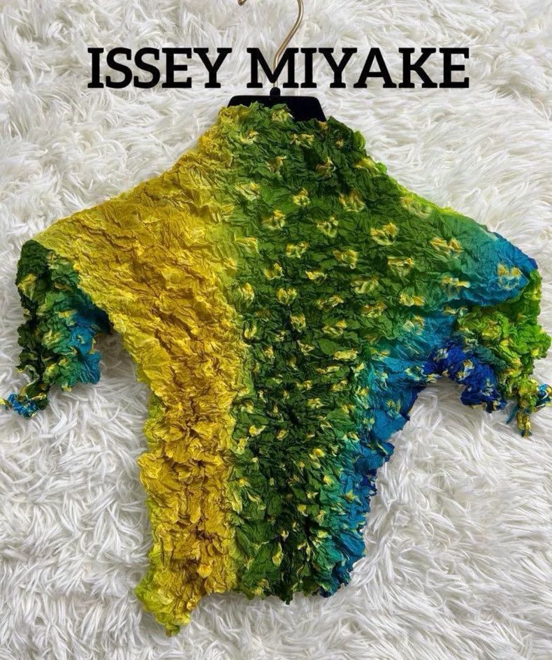 Issey Miyake issey miyake size:2 Gradient pleated bubble top Size XXS / US 00 / IT 34 - 2 Thumbnail