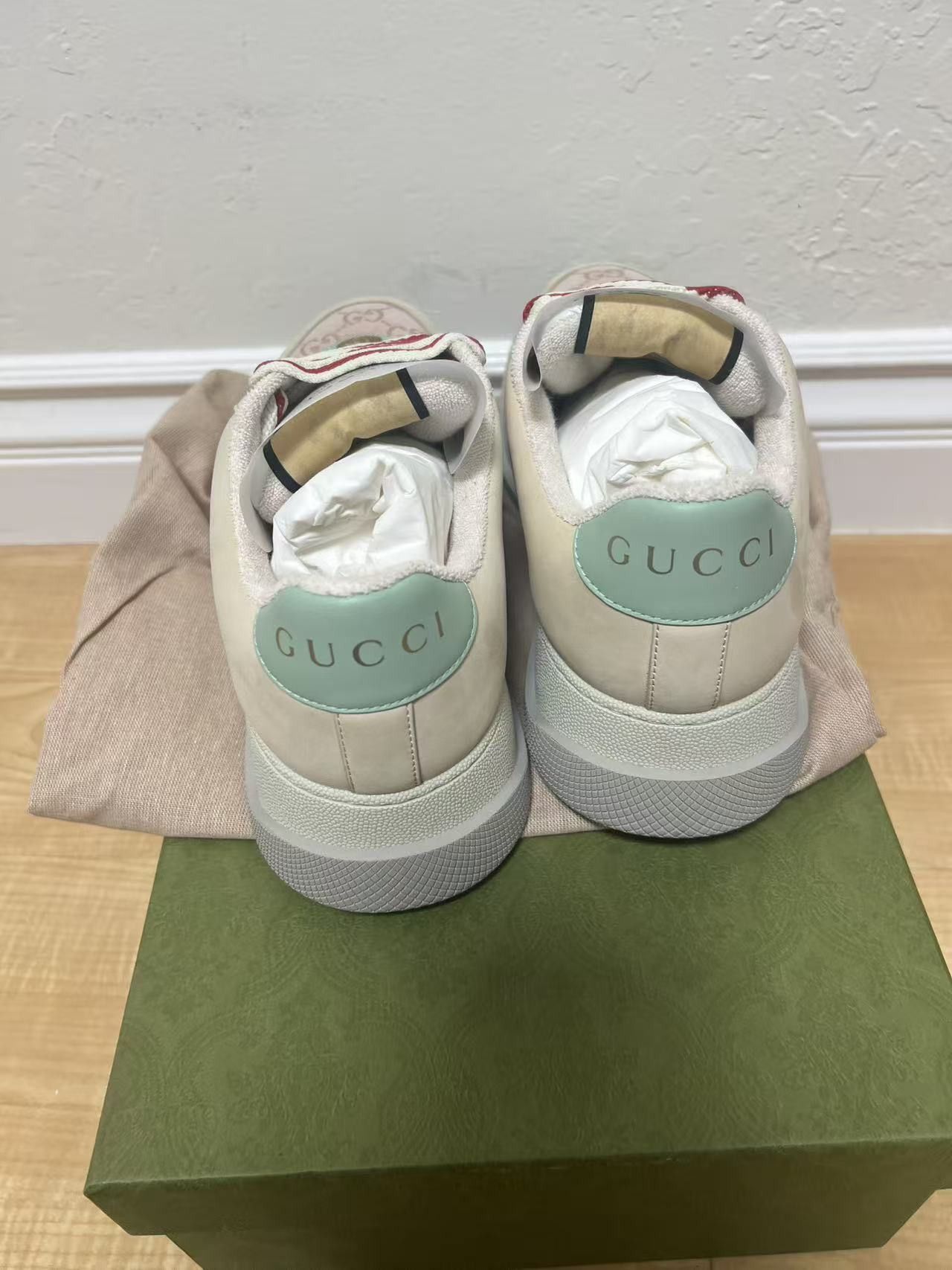 Gucci Gucci Screener GG Monogram Beige Pink (Women's) Size US 10.5 / IT 40.5 - 9 Thumbnail