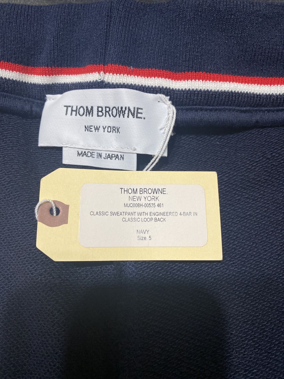 Thom Browne Thom Browne 4 Bar Navy Sweatpants Size US 40 / EU 56 - 4 Thumbnail
