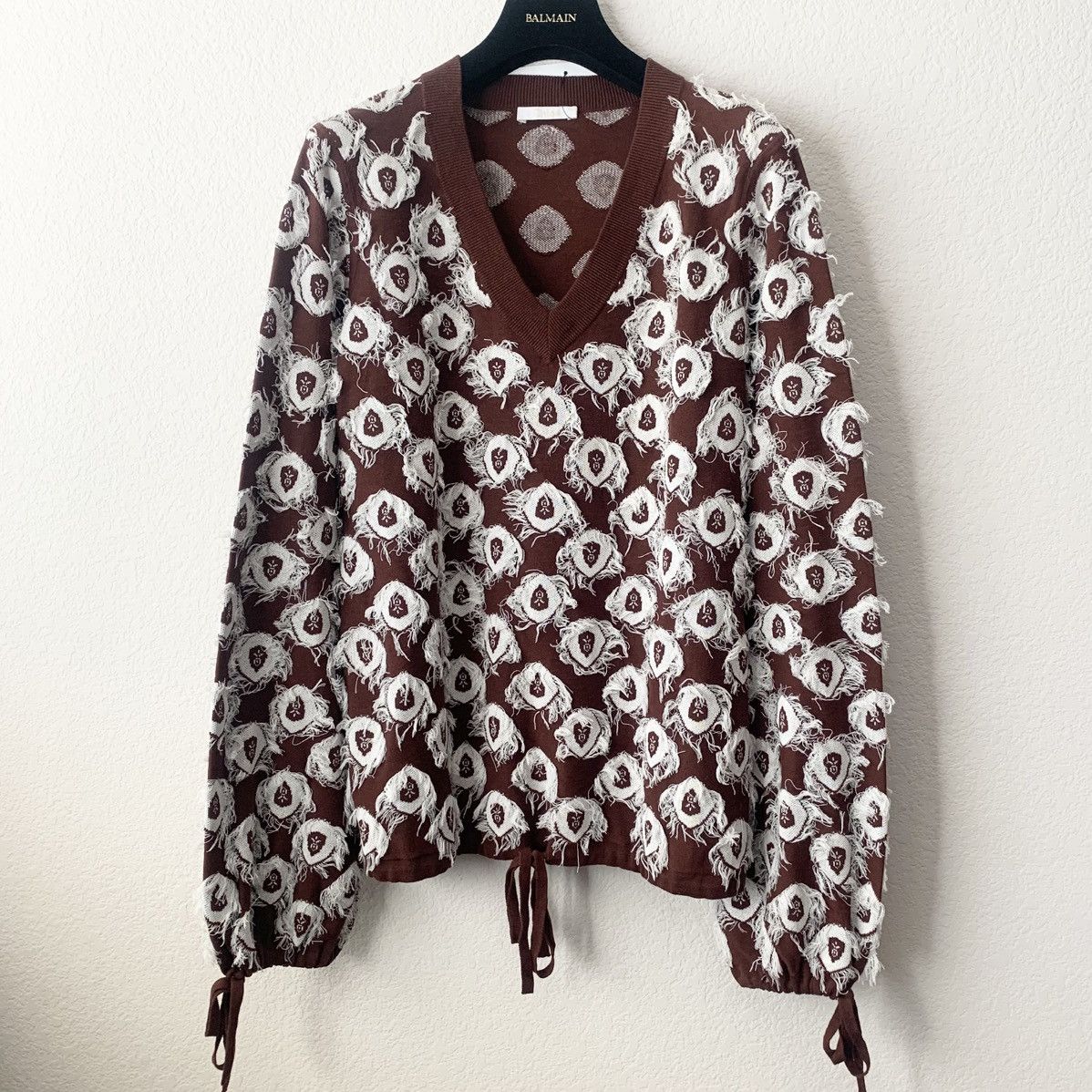 Chloe Chloe fringe bubble fringe oversized sweater Size XS / US 0-2 / IT 36-38 - 16 Thumbnail