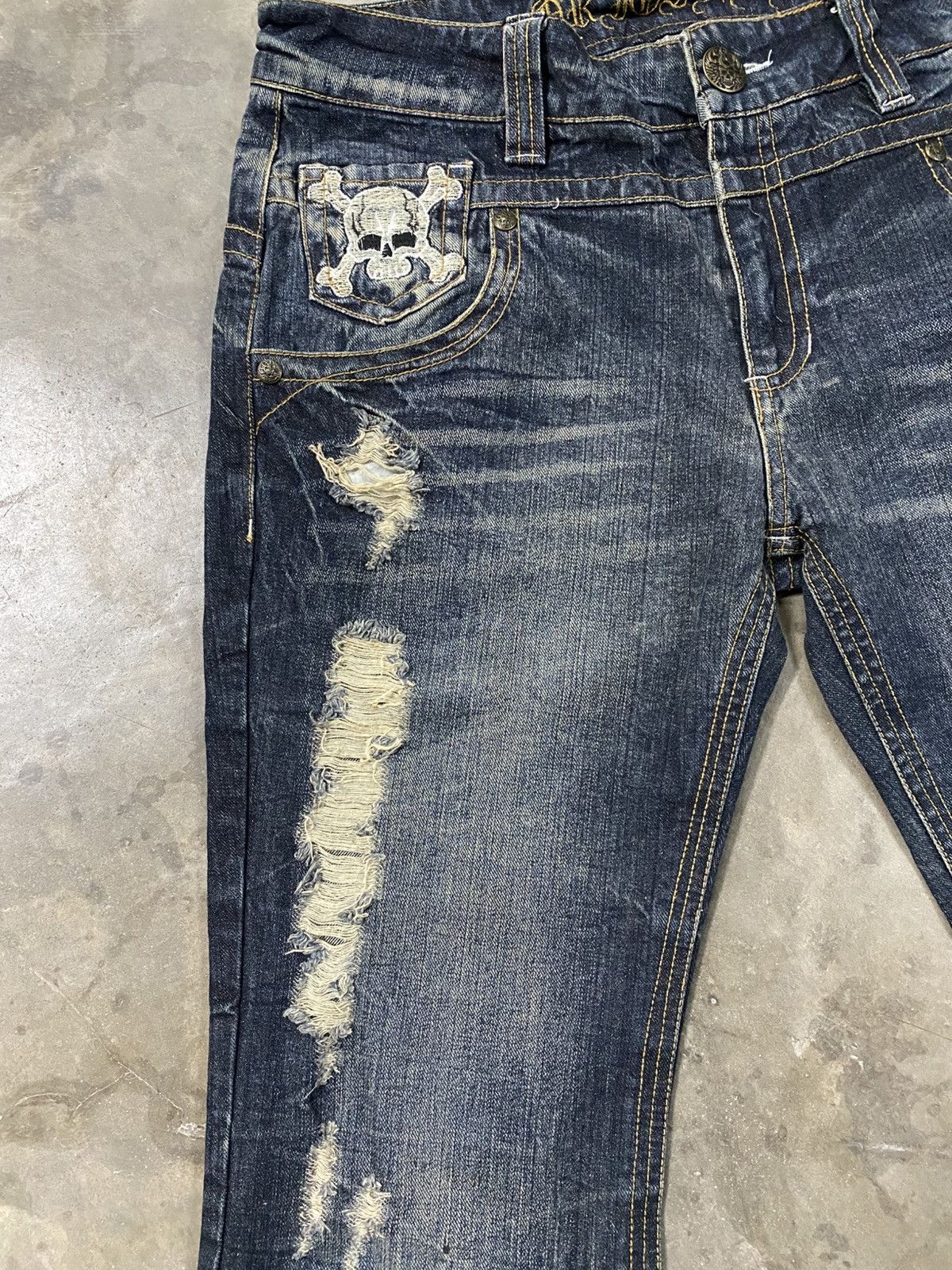 Hysteric Glamour × If Six Was Nine × Le Grande Bleu (L.G.B.) Flare Jeans Japan Original Jeans Clawmark Distressed @279 Size US 34 / EU 50 - 12 Thumbnail