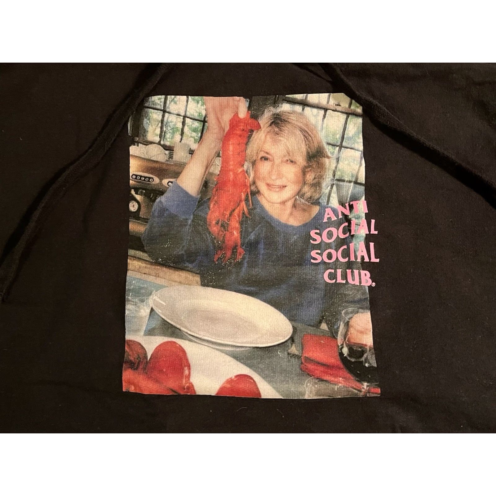 Anti Social Social Club Anti Social Social Club Lobster Hoodie Unisex M Black Martha Stewart Size US M / EU 48-50 / 2 - 3 Thumbnail