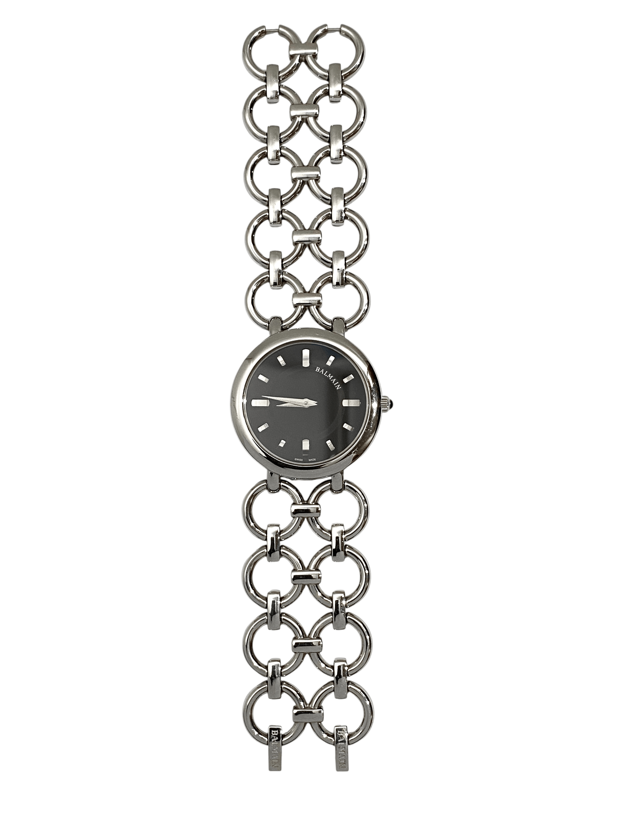 Balmain Balmain Logo Round Chain Strap Quartz Wrist Watch Y2K Size ONE SIZE - 7 Thumbnail