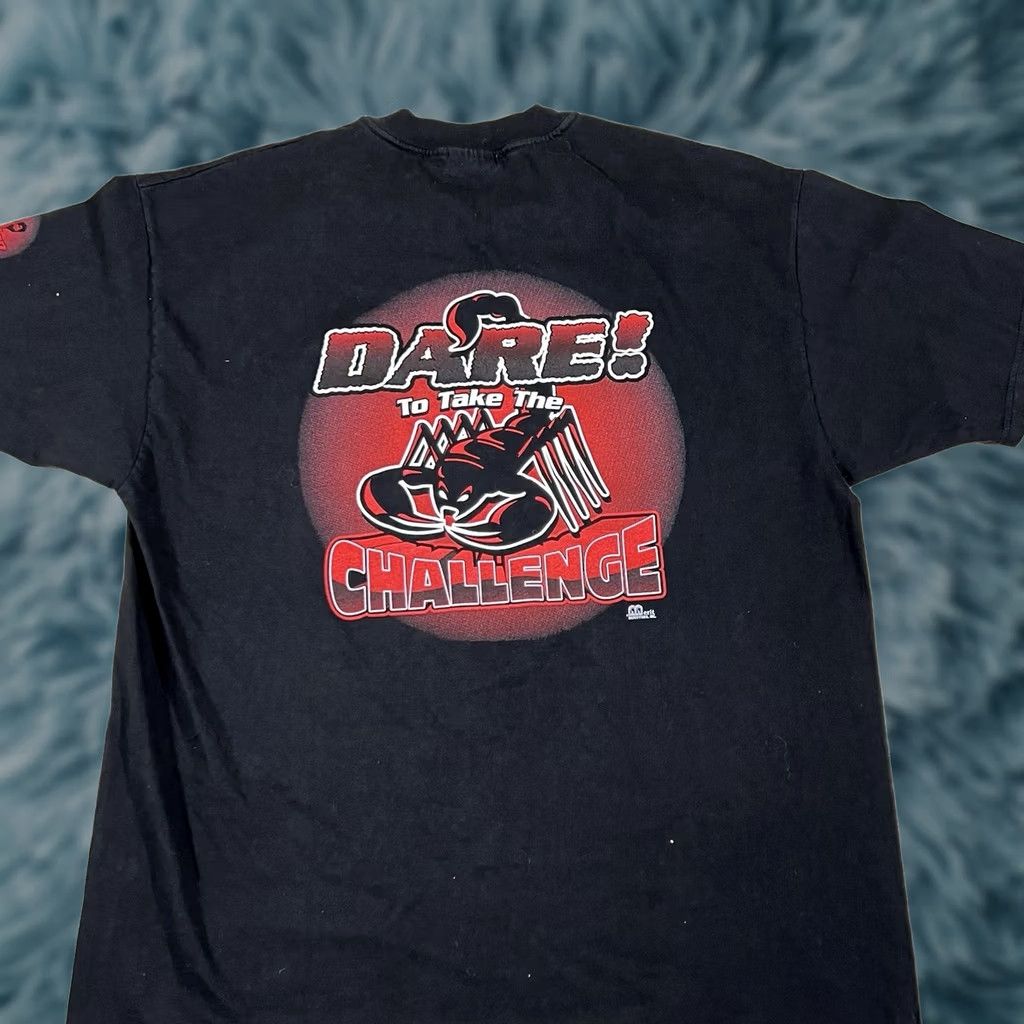 Hanes VINTAGE Hanes Beefy T-Shirt Scorpion Challenge Dart Short Sleeve XL Black Men Regular 1995 Mens / Boys? Size US XL / EU 56 / 4 - 1 Thumbnail
