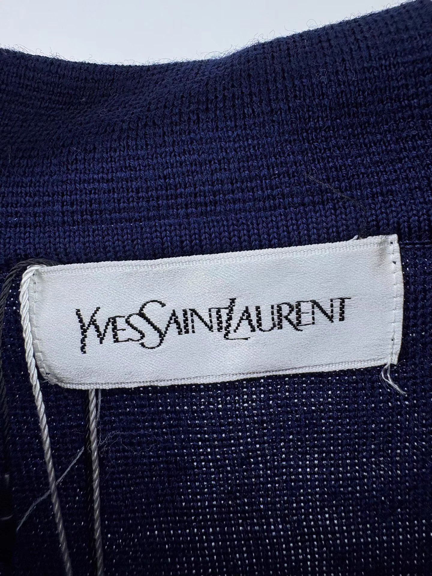 Saint Laurent Paris SAINT LAURENT SLP Gold Button Knit Sweater Size M / US 6-8 / IT 42-44 - 4 Thumbnail