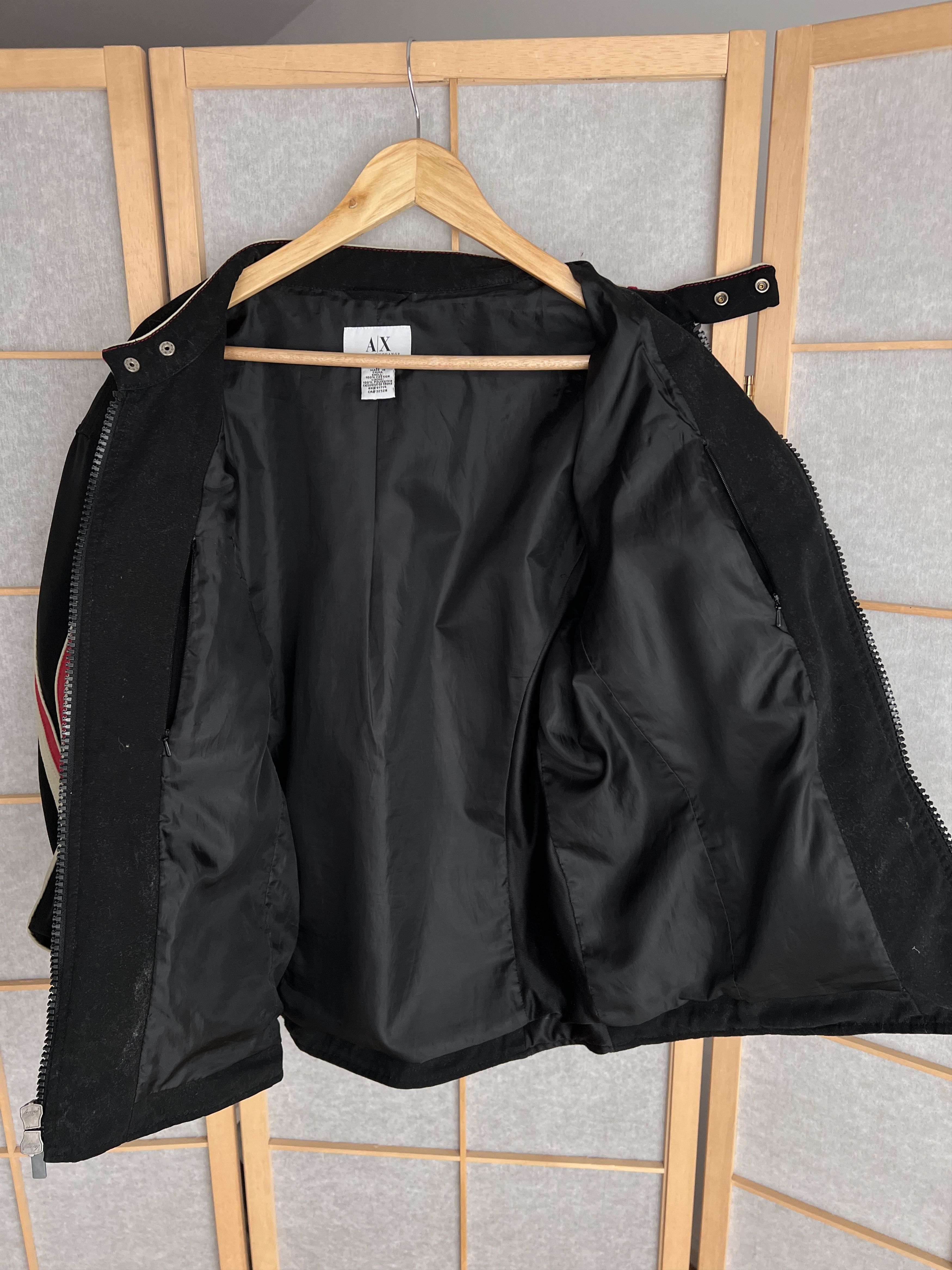 Armani Exchange Armani Exchange racing bomber jacket biker cropped 00s boxy Size US L / EU 52-54 / 3 - 11 Thumbnail