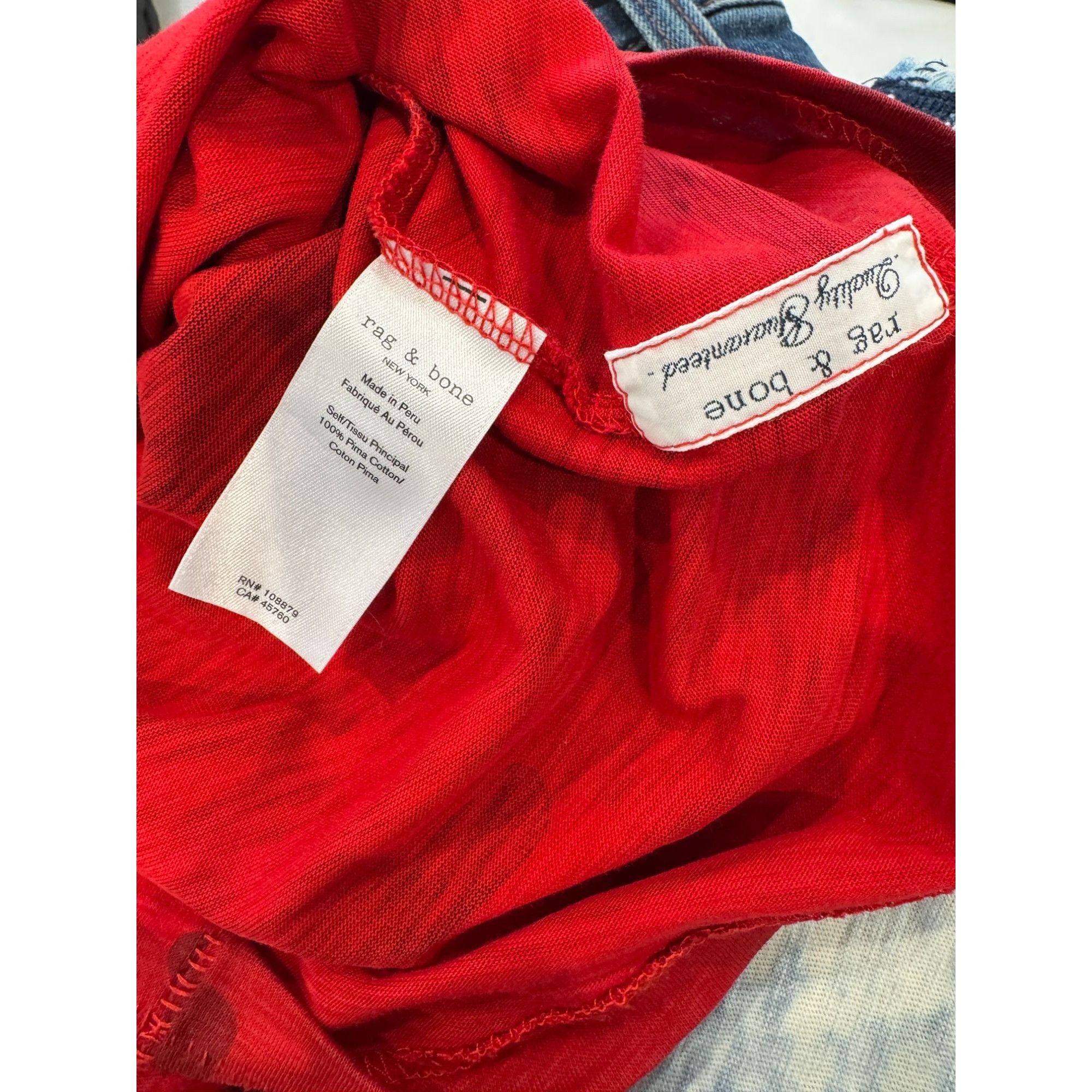 Rag & Bone Rag & Bone Camo Tee in Red Size XS Size XS / US 0-2 / IT 36-38 - 5 Thumbnail