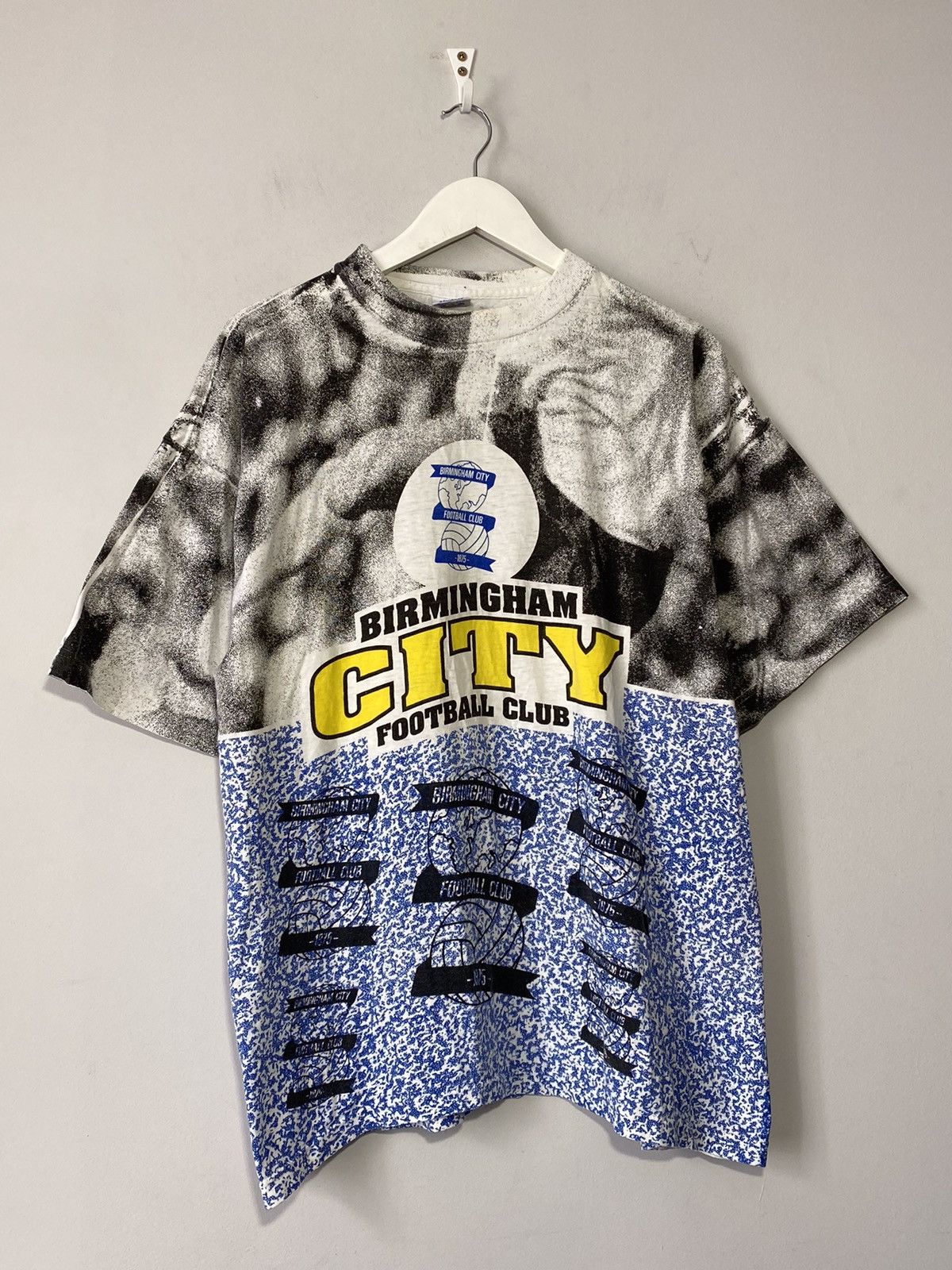 Vintage Vintage 90s Birmingham City all overprint oversized tee Size US XXL / EU 58 / 5 - 1 Thumbnail