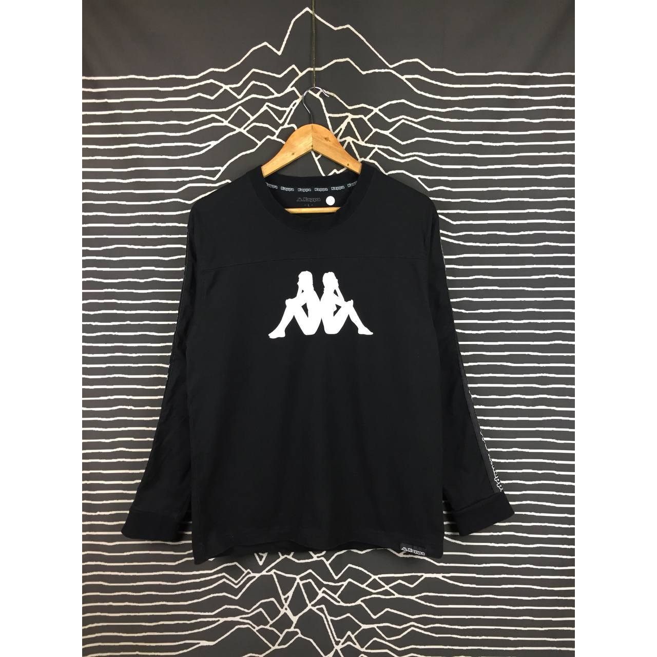 Kappa × Vintage Kappa Big Logo Side Tape long Sleeve Tee Size US M / EU 48-50 / 2 - 2 Thumbnail