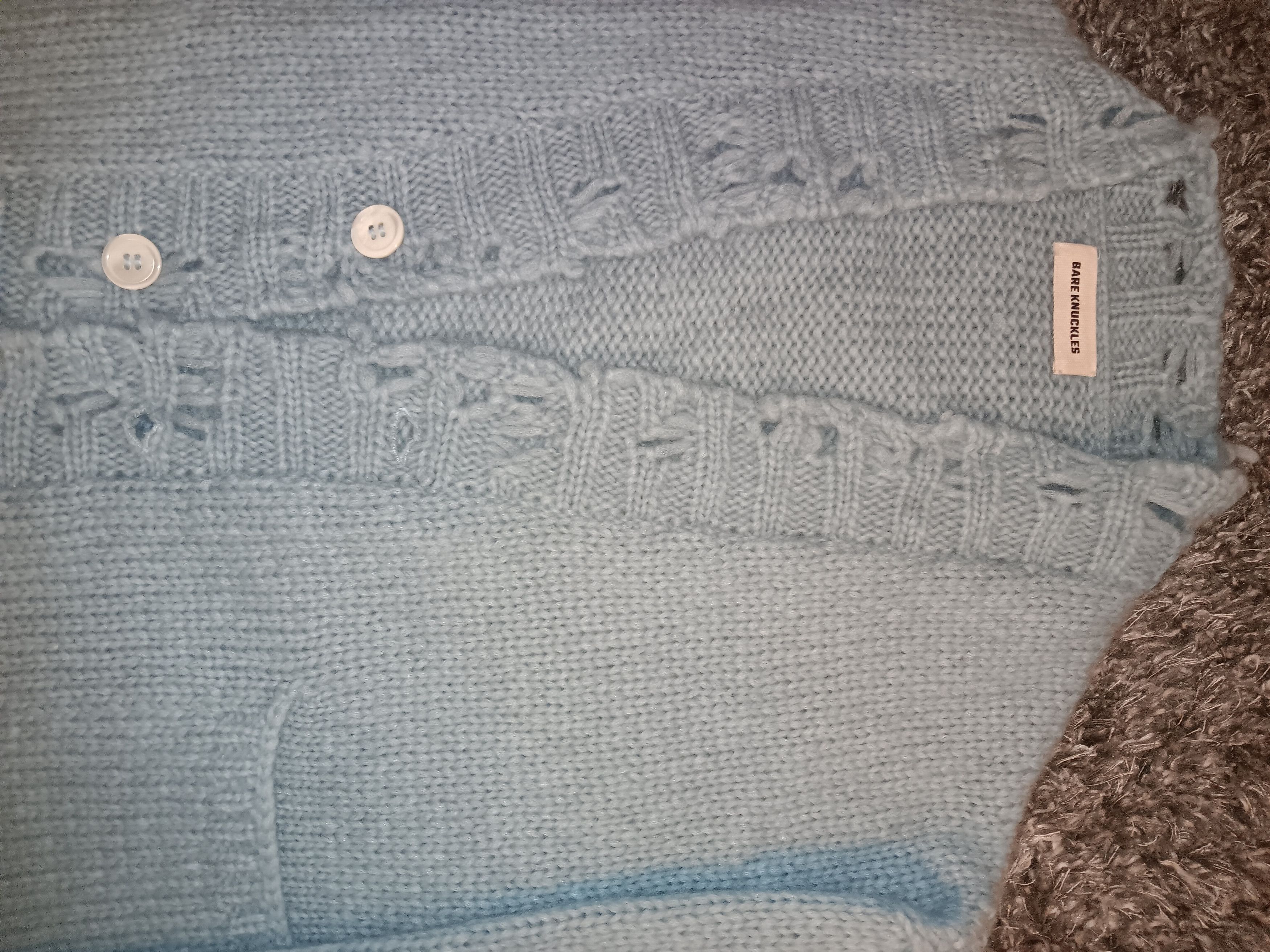 Bare Knuckles Bare knuckles distressed hemmed cardigan Size US M / EU 48-50 / 2 - 4 Thumbnail