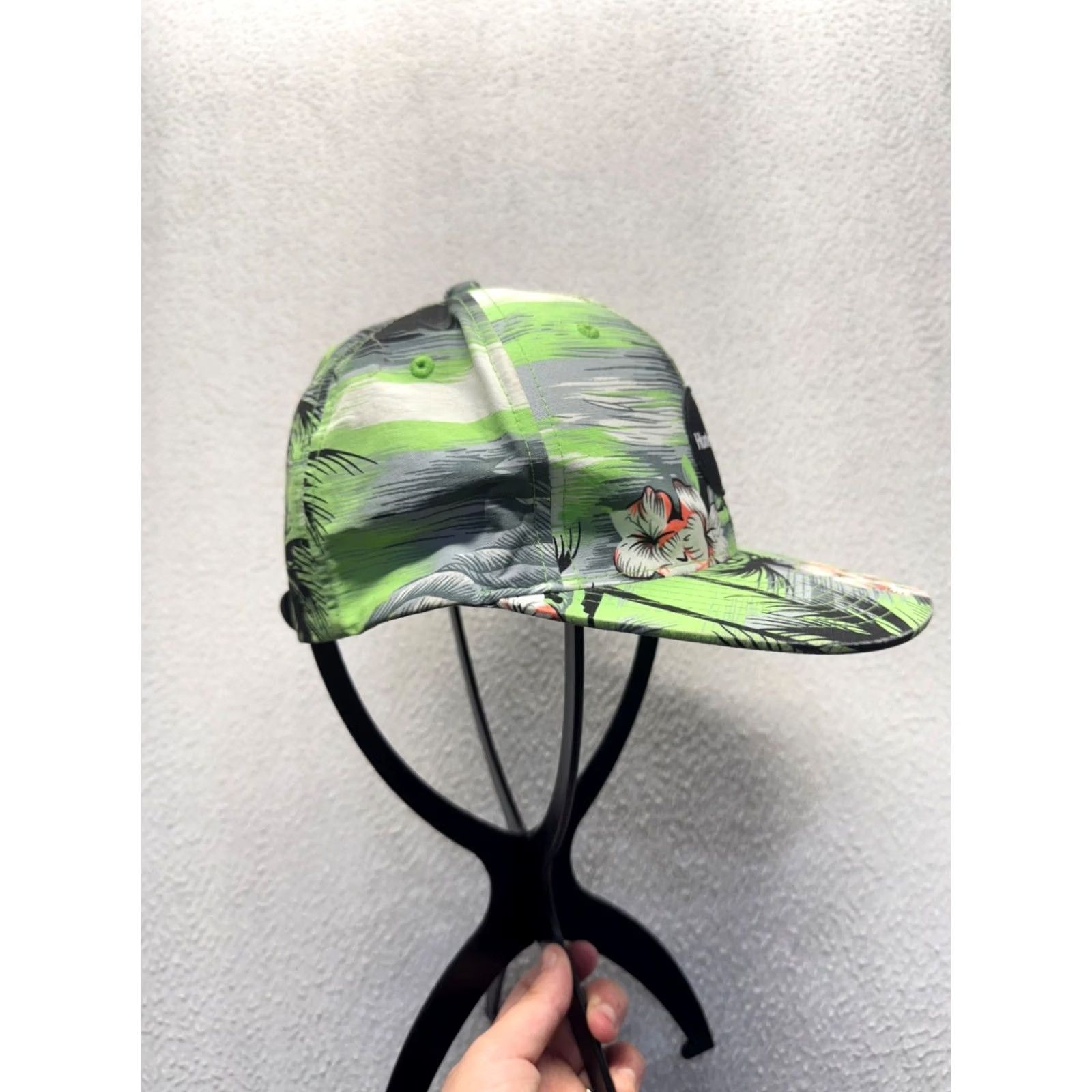 Hurley Hurley Snapback Hat One Size Green Tropical Floral Adjustable Cap Mens Size ONE SIZE - 4 Thumbnail