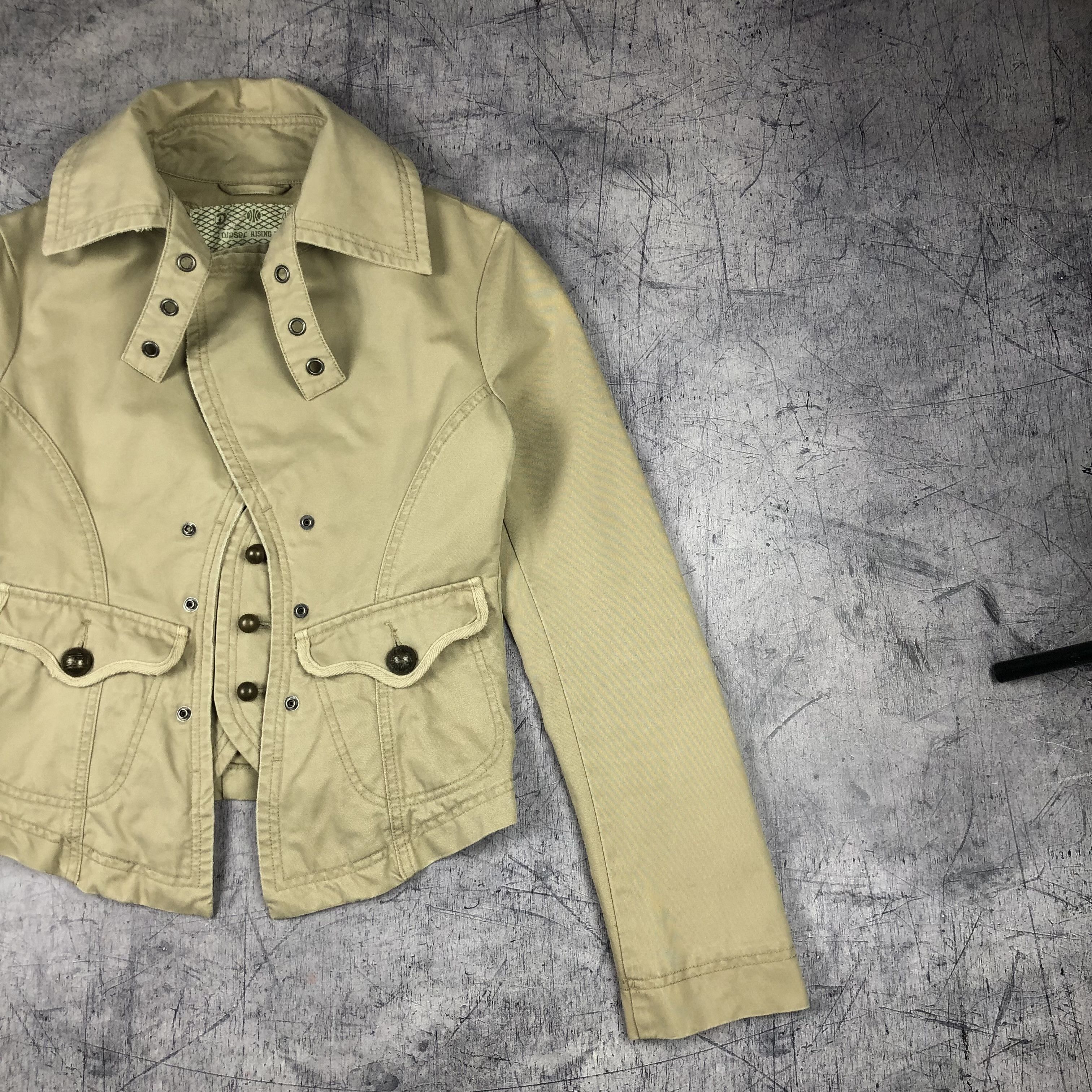 Diesel Y2K Diesel Jacket Rising Sun Avant Garde Size L / US 10 / IT 46 - 6 Thumbnail