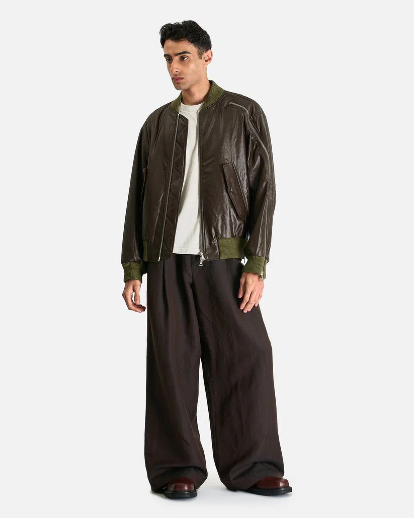 Dries Van Noten o1s1v1r1oon0825 Pilan Pants in Dark Brown Size US 34 / EU 50 - 5 Thumbnail
