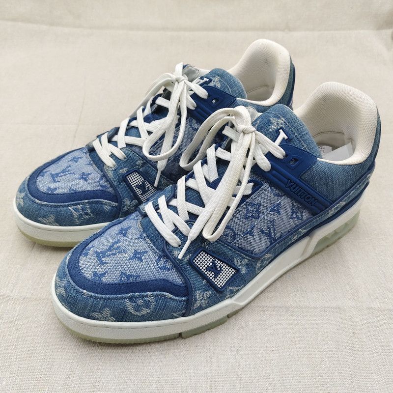 Louis Vuitton Louis Vuitton Stylish Blue Sneakers for Men 0079 Size US 10 / EU 43 - 1 Thumbnail