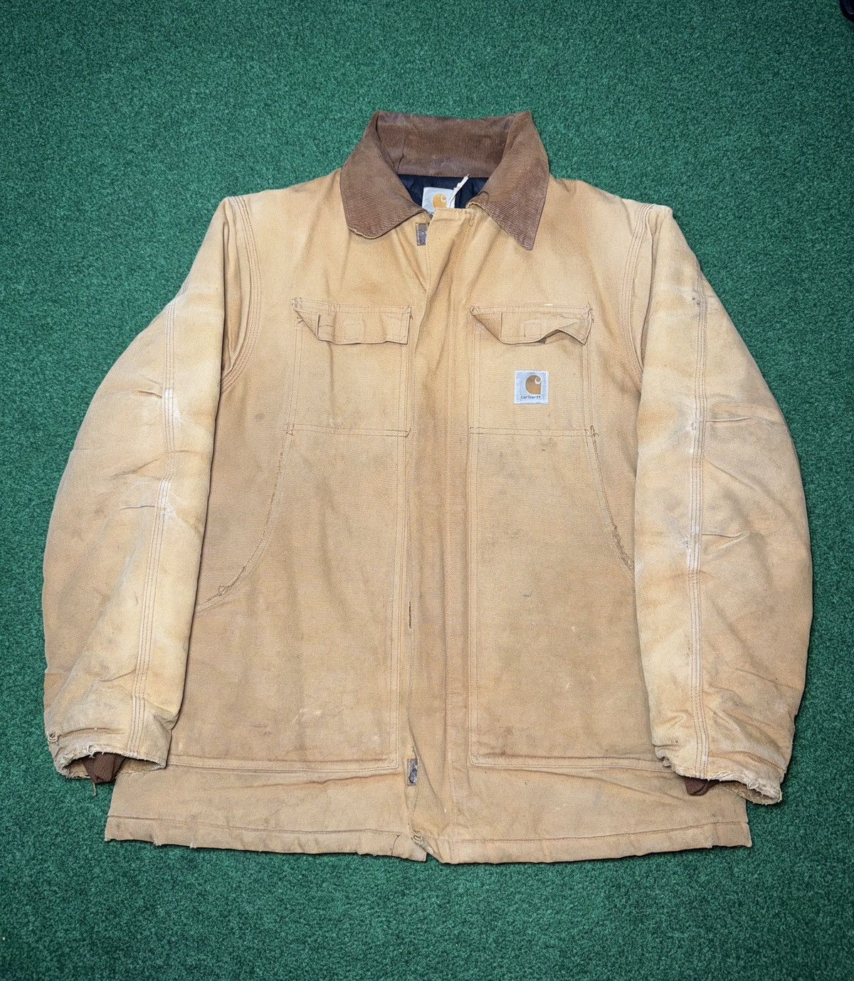 Carhartt Vtg 90s Cahartt Faded Arctic Insulated XL Work Wear Jacket Size US XL / EU 56 / 4 - 1 Thumbnail