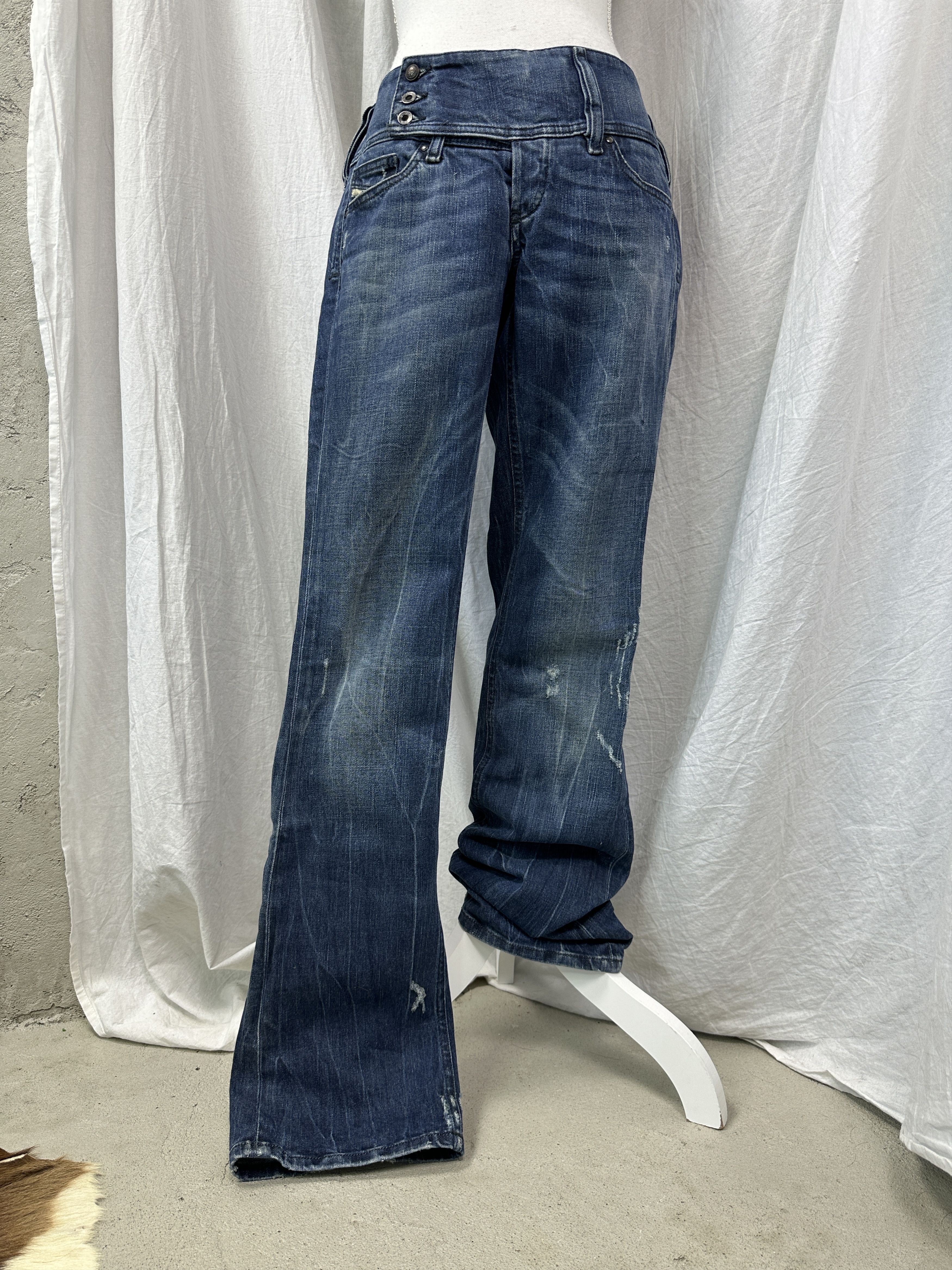 Diesel Vintage Denim Streetwear Flared Cherock Diesel Jeans Y2K Size 31" - 1 Thumbnail