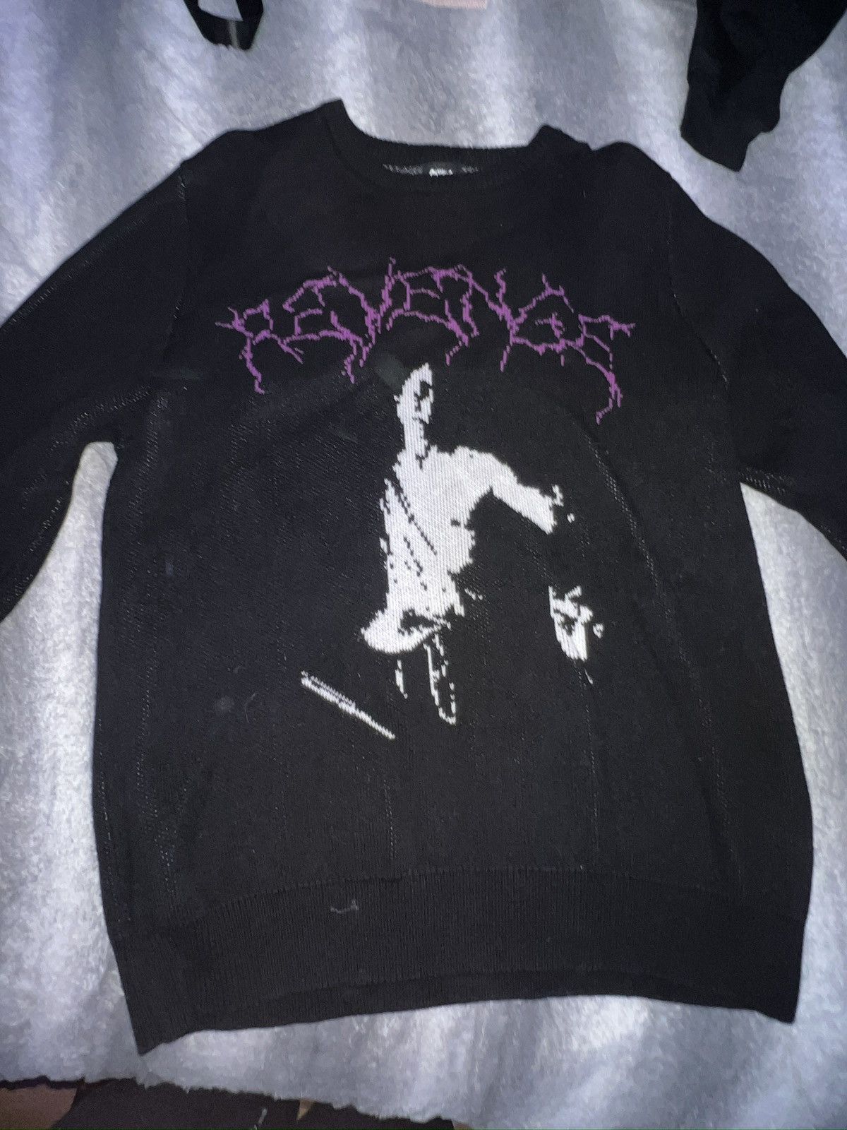 image of David & Goliath Revenge Knit Sweater in Black, Men's (Size XL)