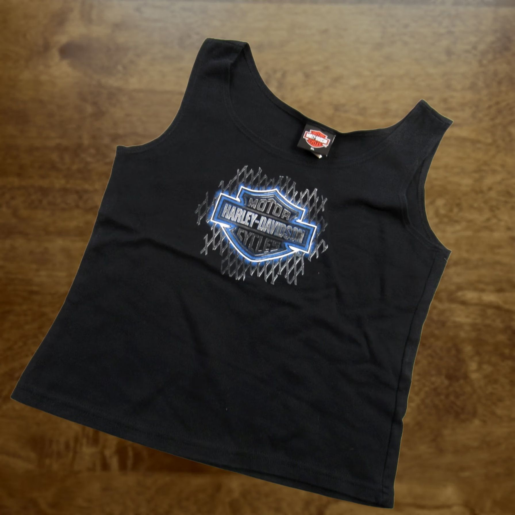 Harley Davidson Harley-Davidson Shirt Womens XL Sleeveless Black Crew Neck Lightweight Casual Knit Logo All Seasons Travel Outdoor Motorcycle Mens Girls Womens Size XL / US 12-14 / IT 48-50 - 1 Thumbnail