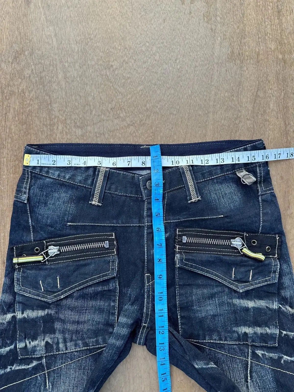 PPFM CRAZY Vintage PPFM Jean Bondage MultiZipper Punk Denim Pants Size US 31 - 8 Thumbnail