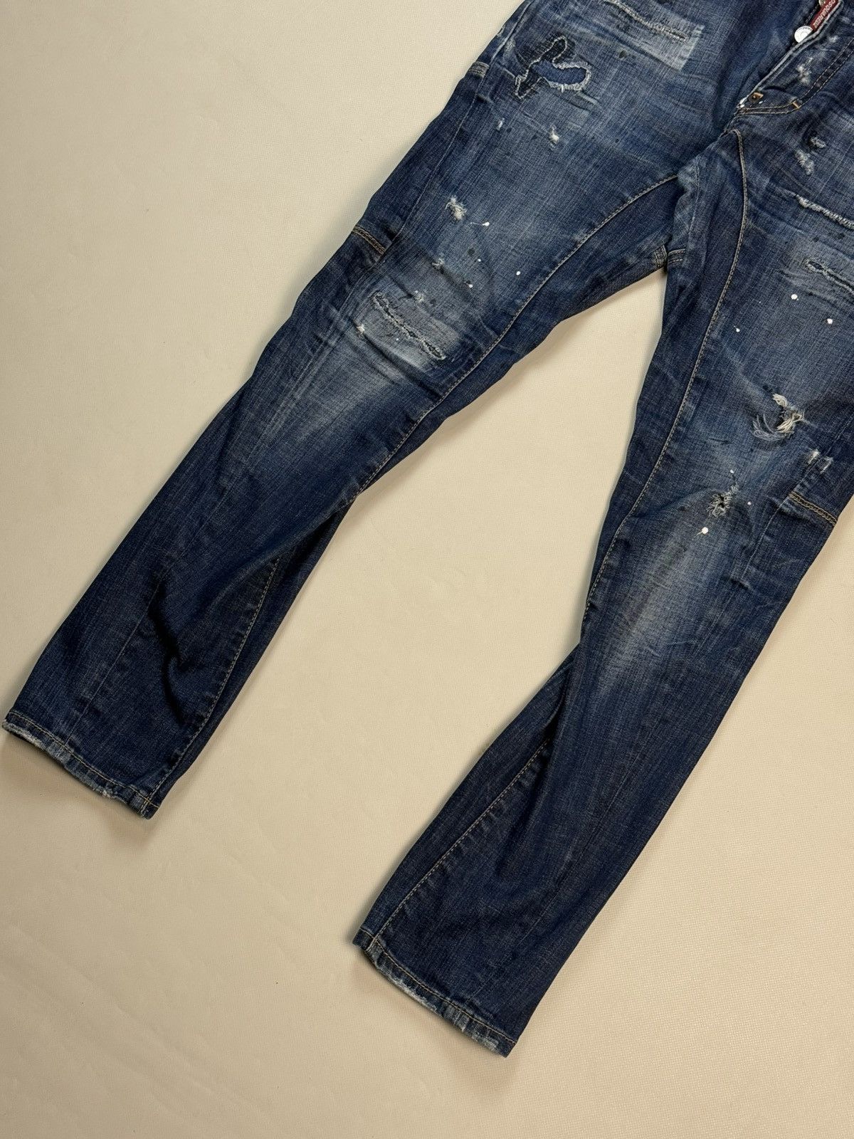 Dsquared2 Dsquared2 Men’s Distressed Denim Tidy Biker Jeans Size 48 Size US 32 / EU 48 - 3 Thumbnail
