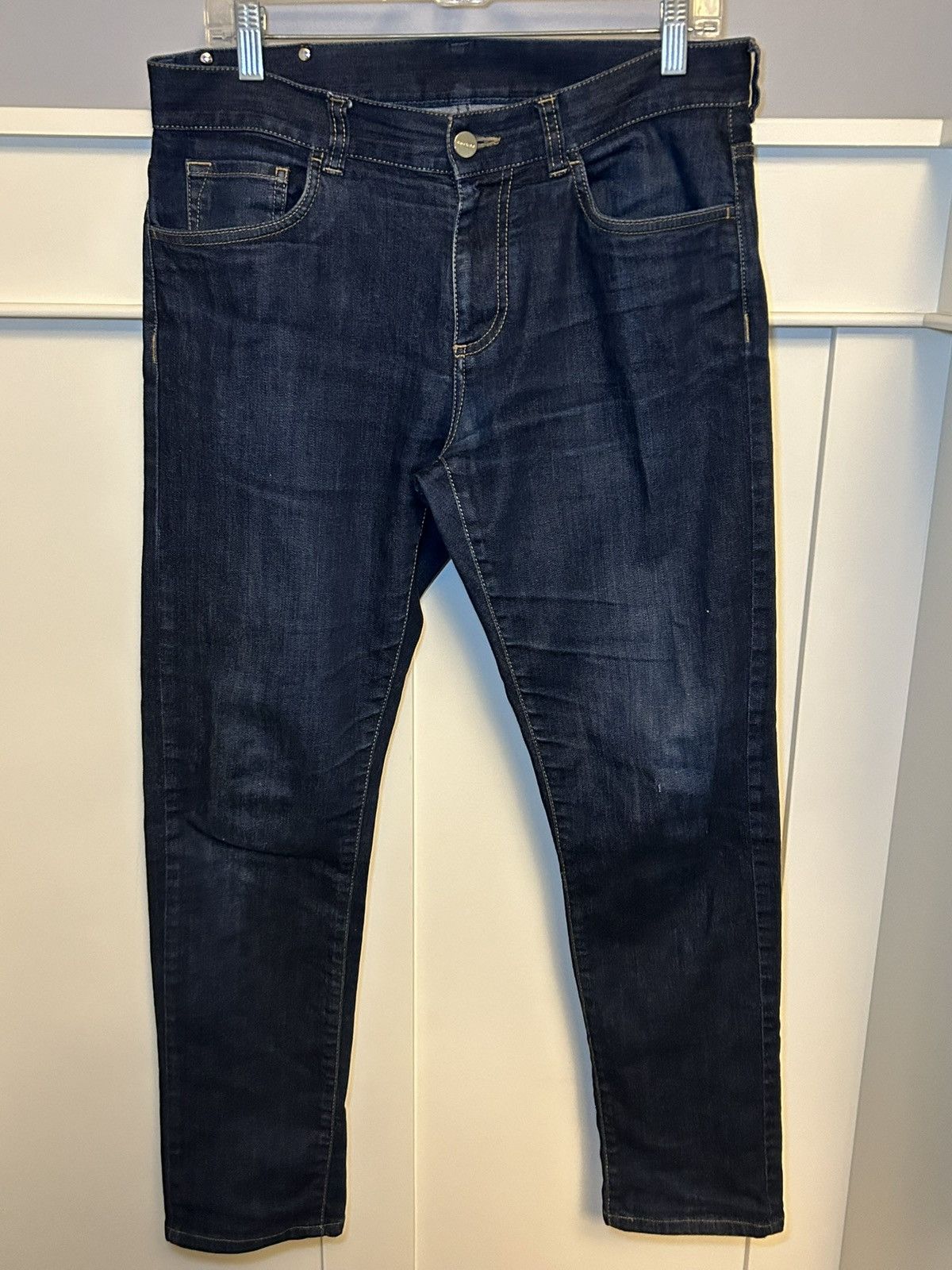 Canali Vintage Canali slim fit raw jeans Size US 32 / EU 48 - 1 Thumbnail
