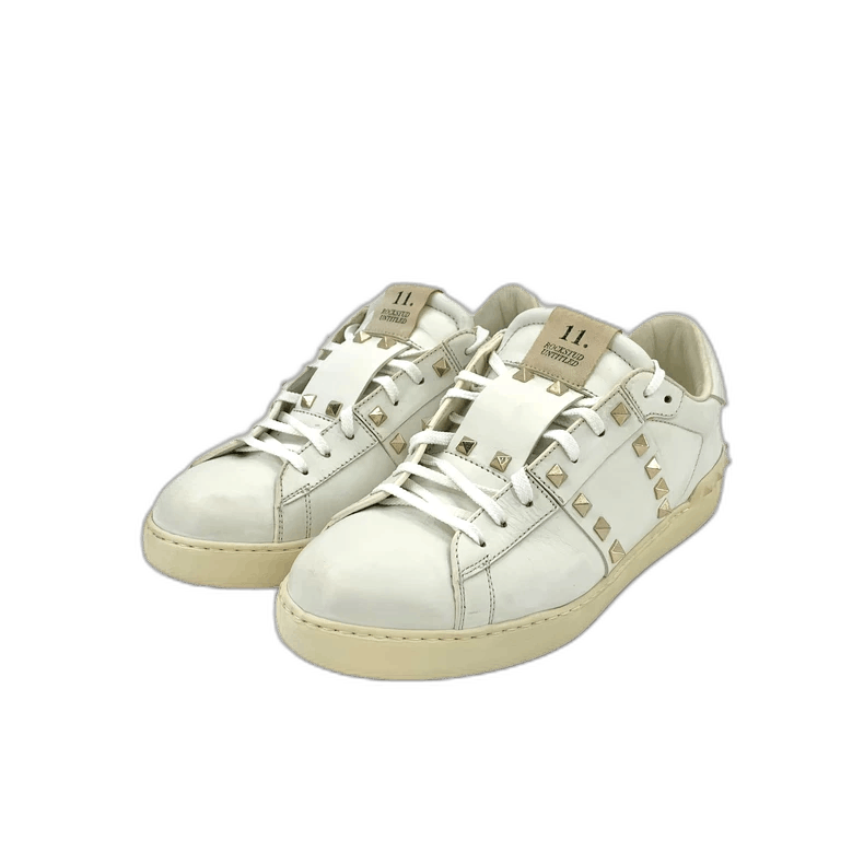 Valentino Valentino White Casual Lace-Up Sneakers Size US 10.5 / EU 43-44 - 1 Thumbnail