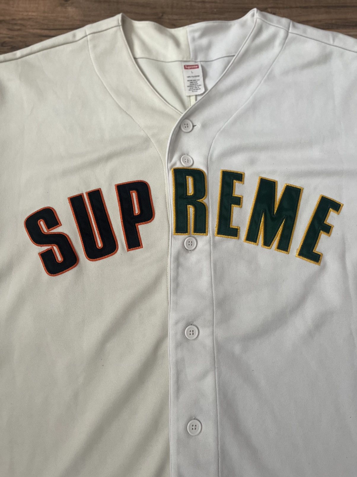 Supreme Supreme Don’t Hate Baseball Jersey Size US L / EU 52-54 / 3 - 13 Thumbnail