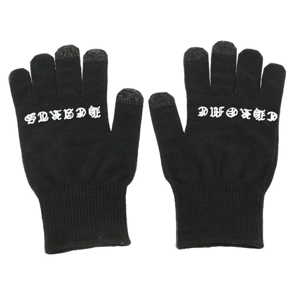 image of Chrome Hearts Black Logo Work Gloves, Men's