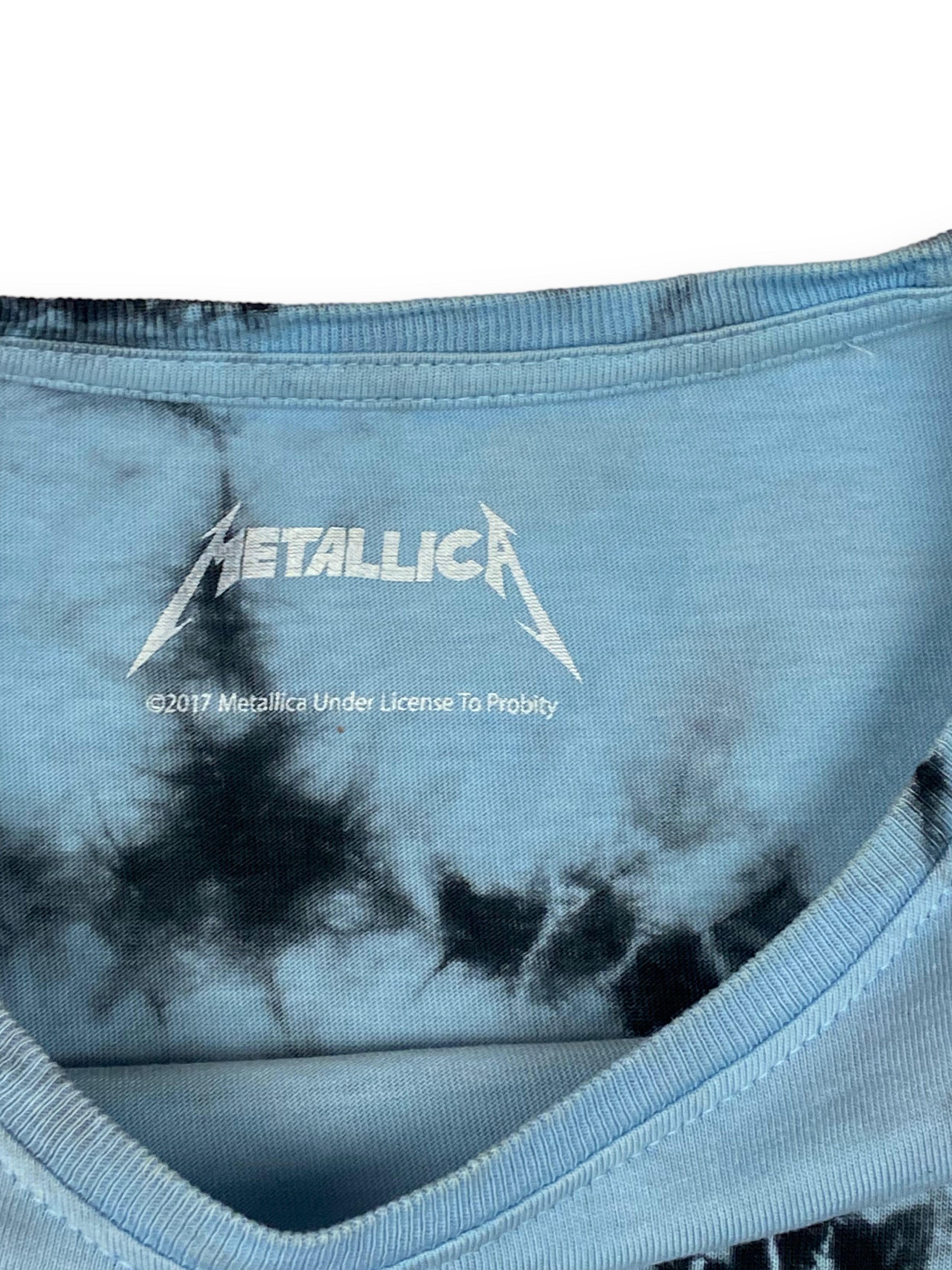 Metallica 2017 Metallica Crazy Dyed Big Logo Sky Blue T-Shirt M723 Size US M / EU 48-50 / 2 - 5 Thumbnail