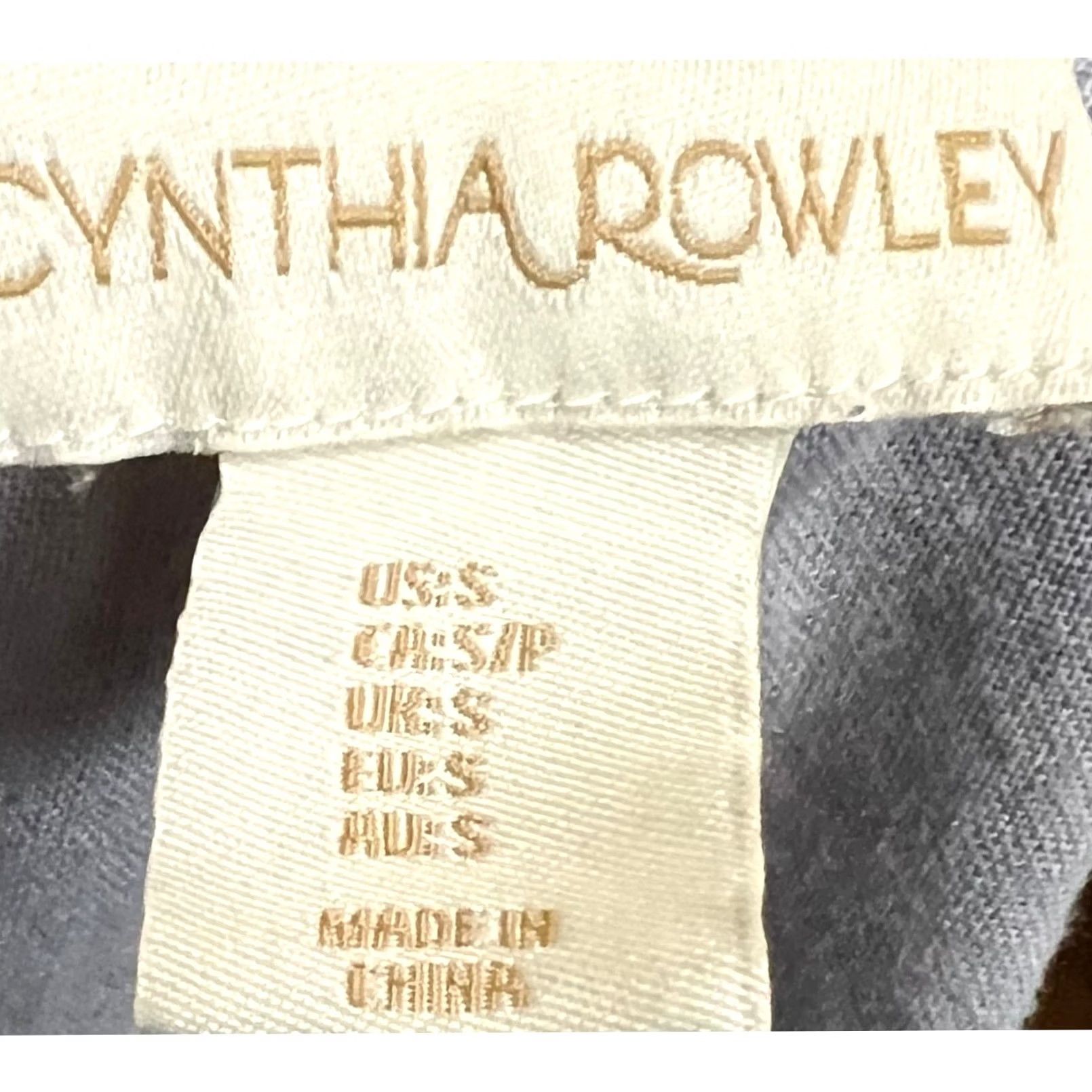 Cynthia Rowley Cynthia Rowley Dress Linen Blend Tiered Sleeveless Split Neck Women’s Sz Small Purple Knee Length Side? (Note: placeholder) Size S / US 4 / IT 40 - 7 Thumbnail