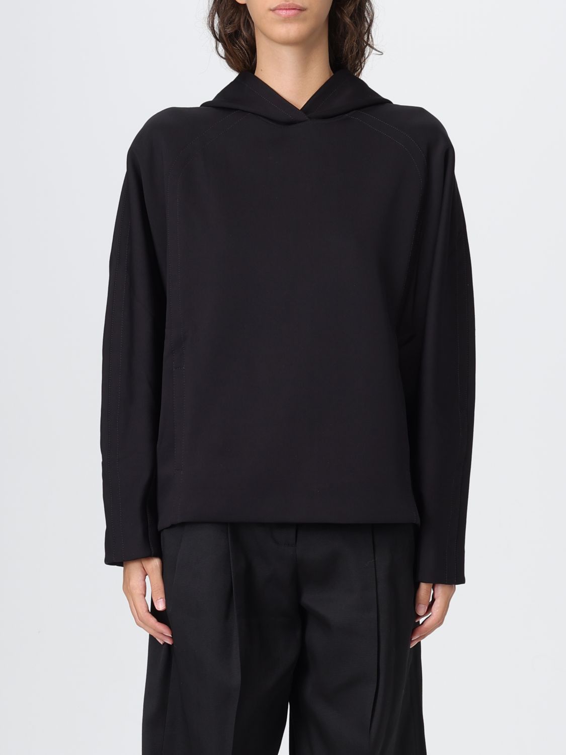 Max Mara Max Mara Sweatshirt Woman Black Size L / US 10 / IT 46 - 1 Thumbnail