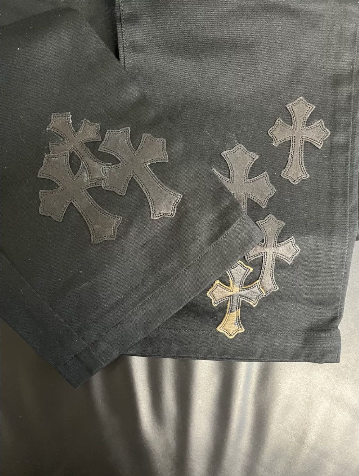 Chrome Hearts Chrome hearts camo patchwork jeans Size US 34 / EU 50 - 4 Thumbnail
