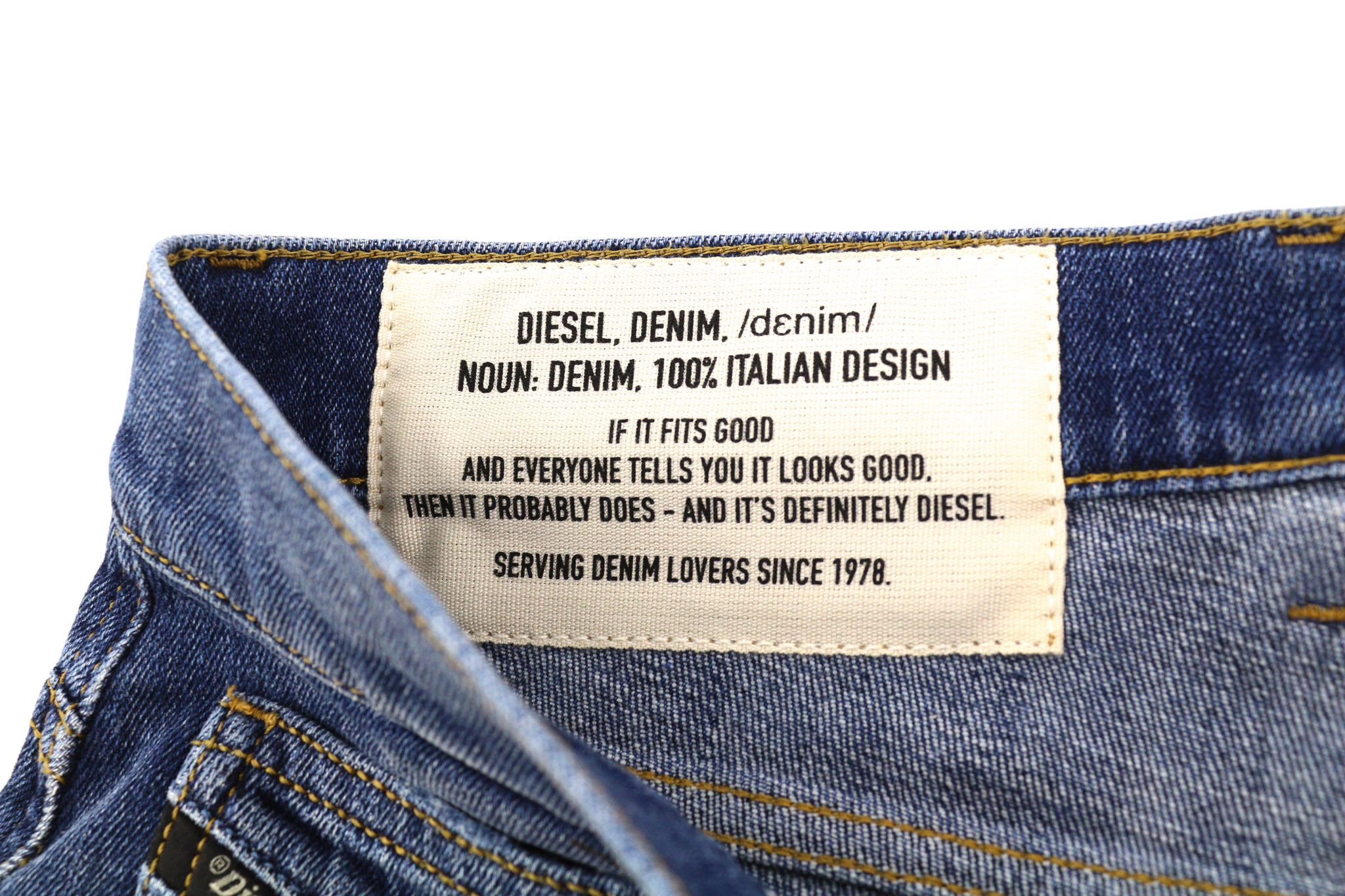 Diesel D-VIDER 0890X W30/L30 Carrot Stretch Blue 40437 Size US 30 / EU 46 - 8 Thumbnail