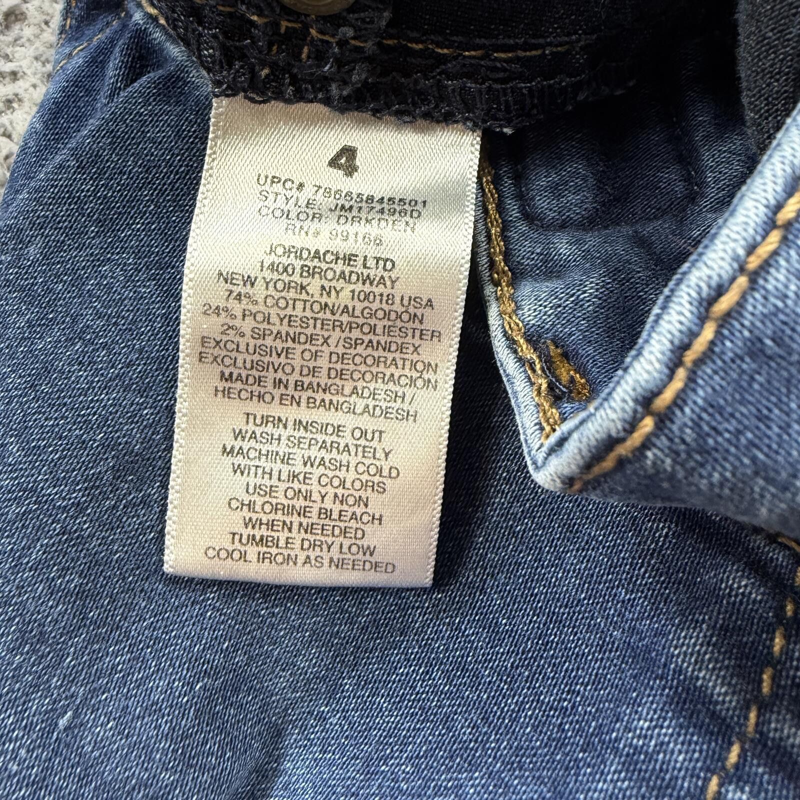 Jordache Women’s Jordache Skinny Jeans 4 Stretch Denim Medium Wash Size 27" / US 4 / IT 40 - 5 Thumbnail