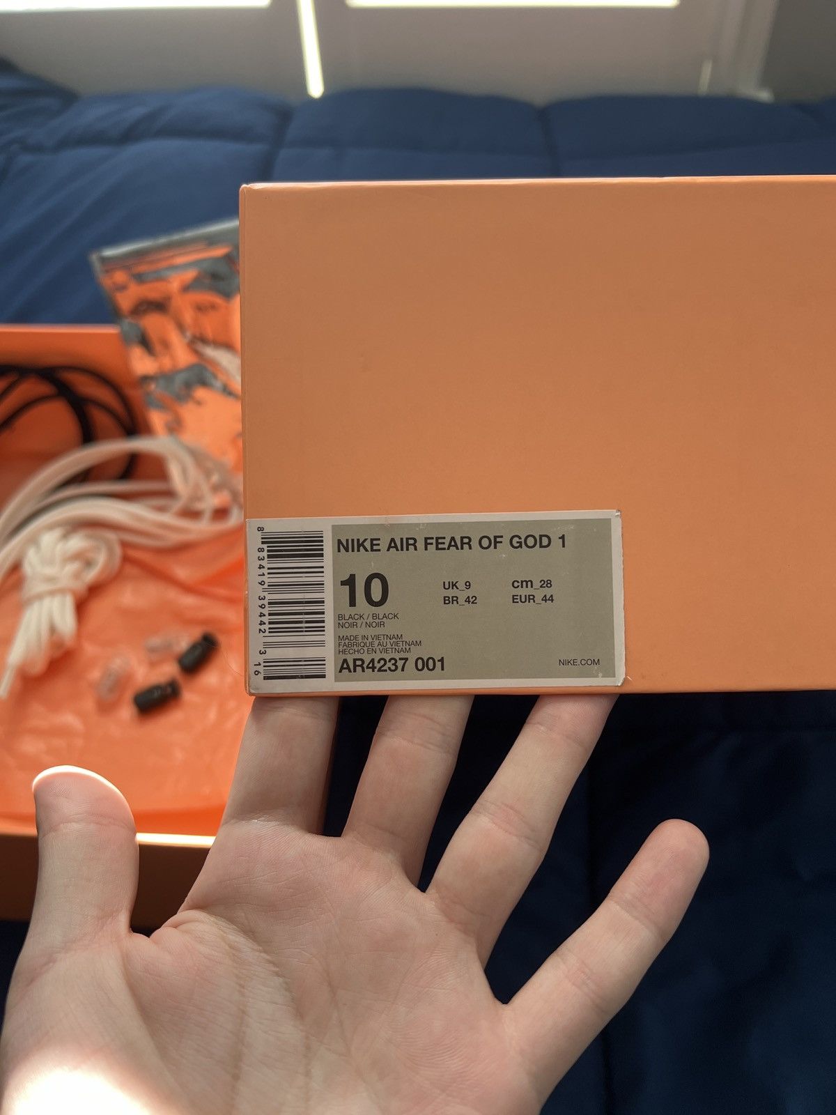 Fear of God × Nike Air Fear of God 1 ‘Black’ Size US 10 / EU 43 - 14 Thumbnail