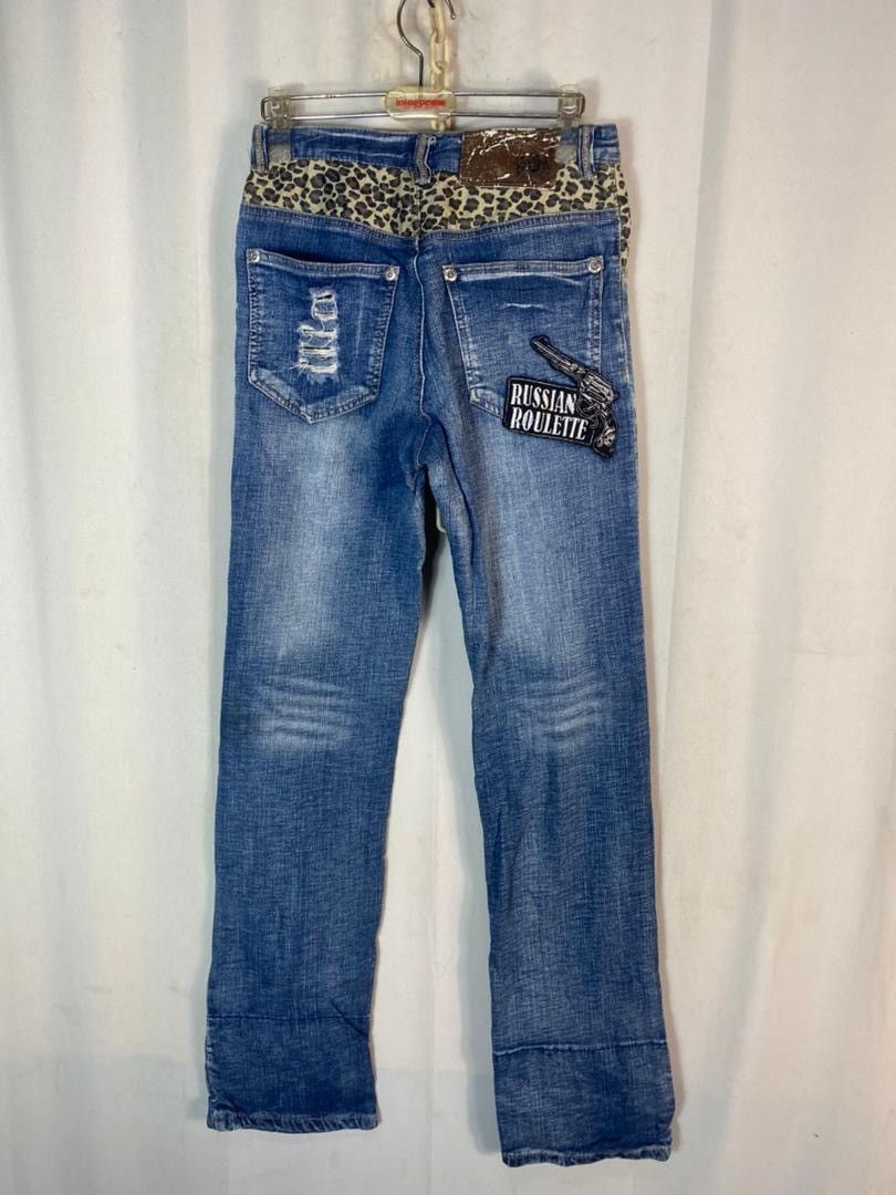 Japanese Brand Unisex🔥Unbrand denim with patches pants jeans Size 27" / US 4 / IT 40 - 16 Thumbnail