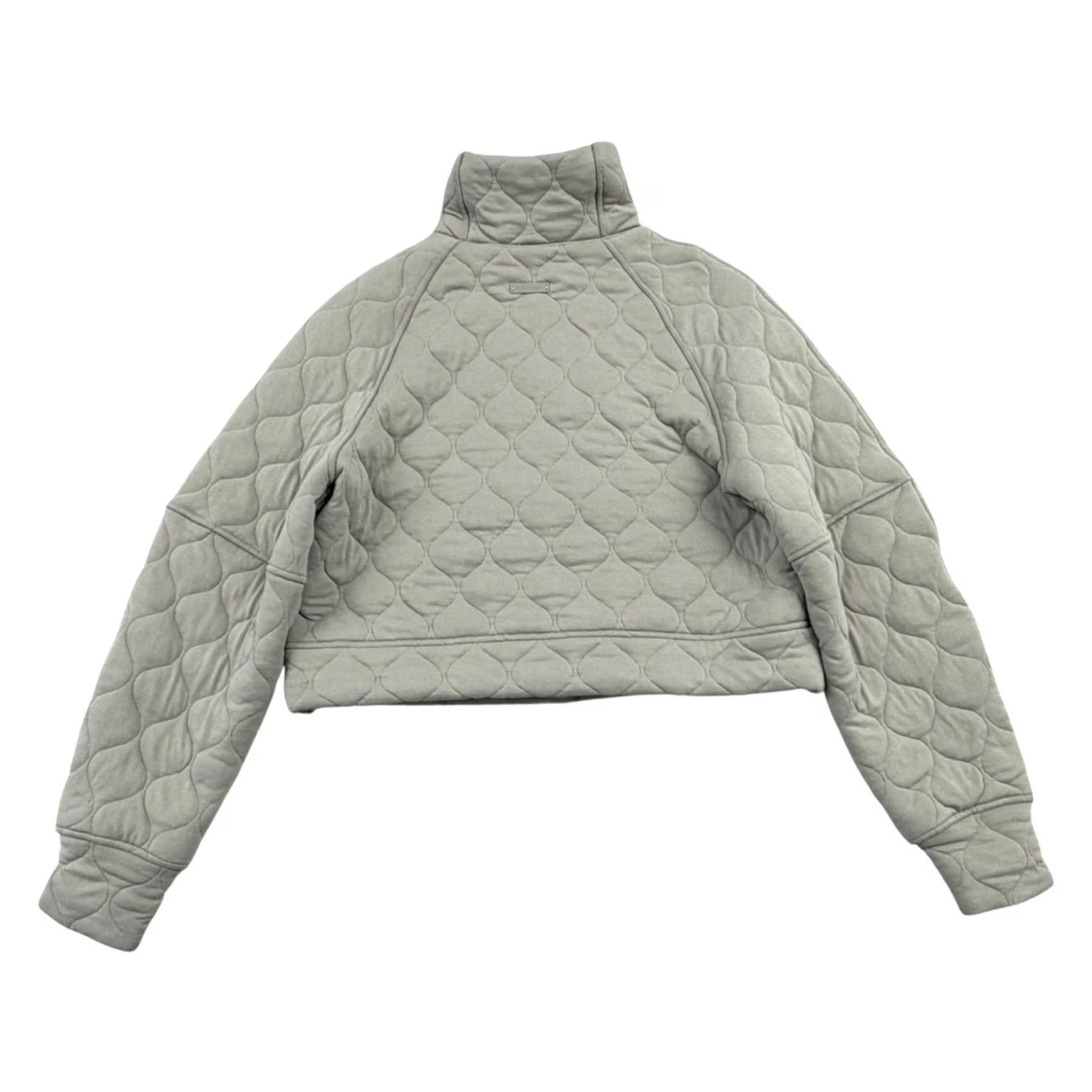 Lululemon Lululemon Scuba Oversized Quilted Half Zip Sweatshirt Womens Sz XS/S Riverstone Gray Size S / US 4 / IT 40 - 2 Thumbnail