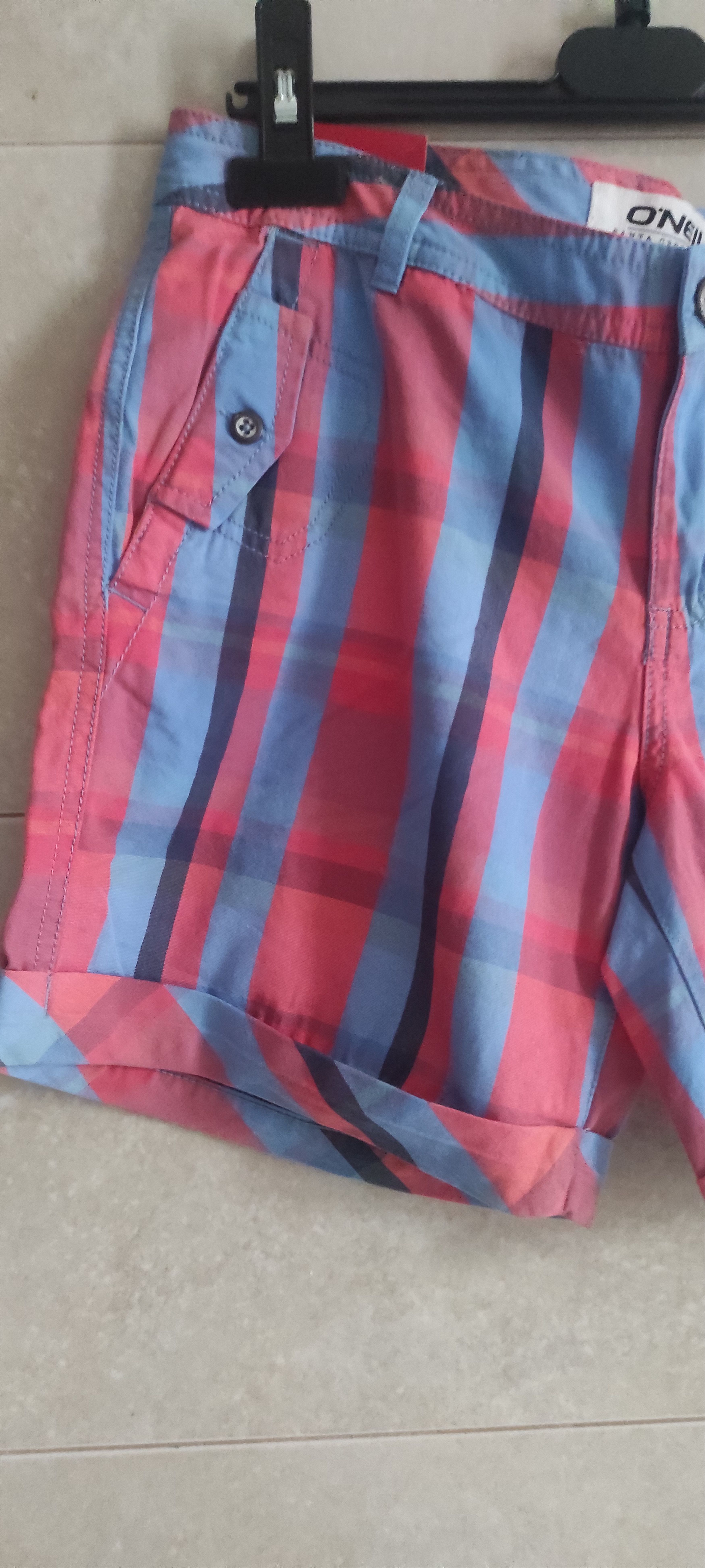 O'Neill Lot Of 2 Oneill Men's Plaid Bermuda Striped Shorts Size 32 Size US 27 - 13 Thumbnail