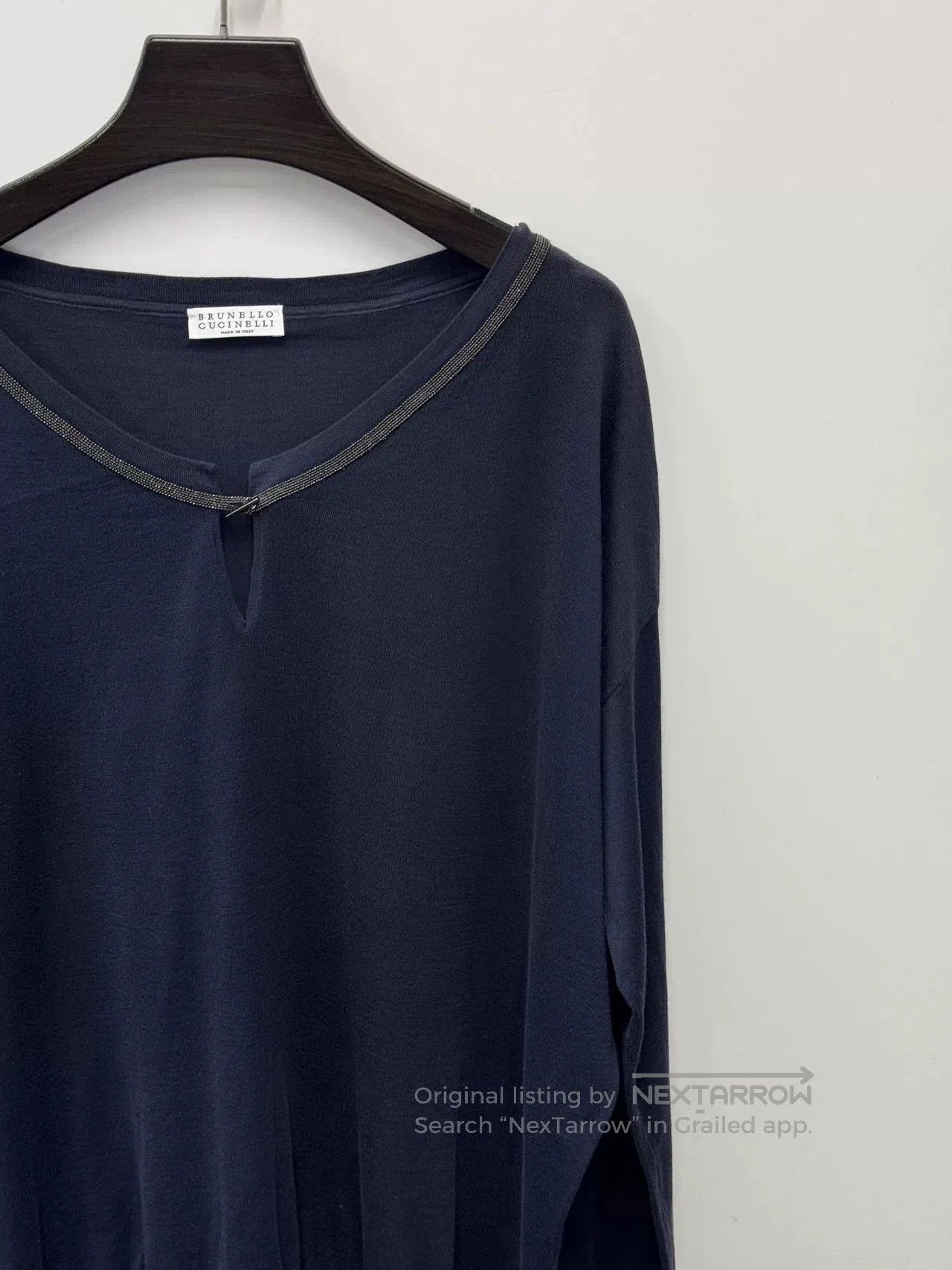 Brunello Cucinelli Brunello Cucinelli Black Knit Sweater. Size L / US 10 / IT 46 - 3 Thumbnail