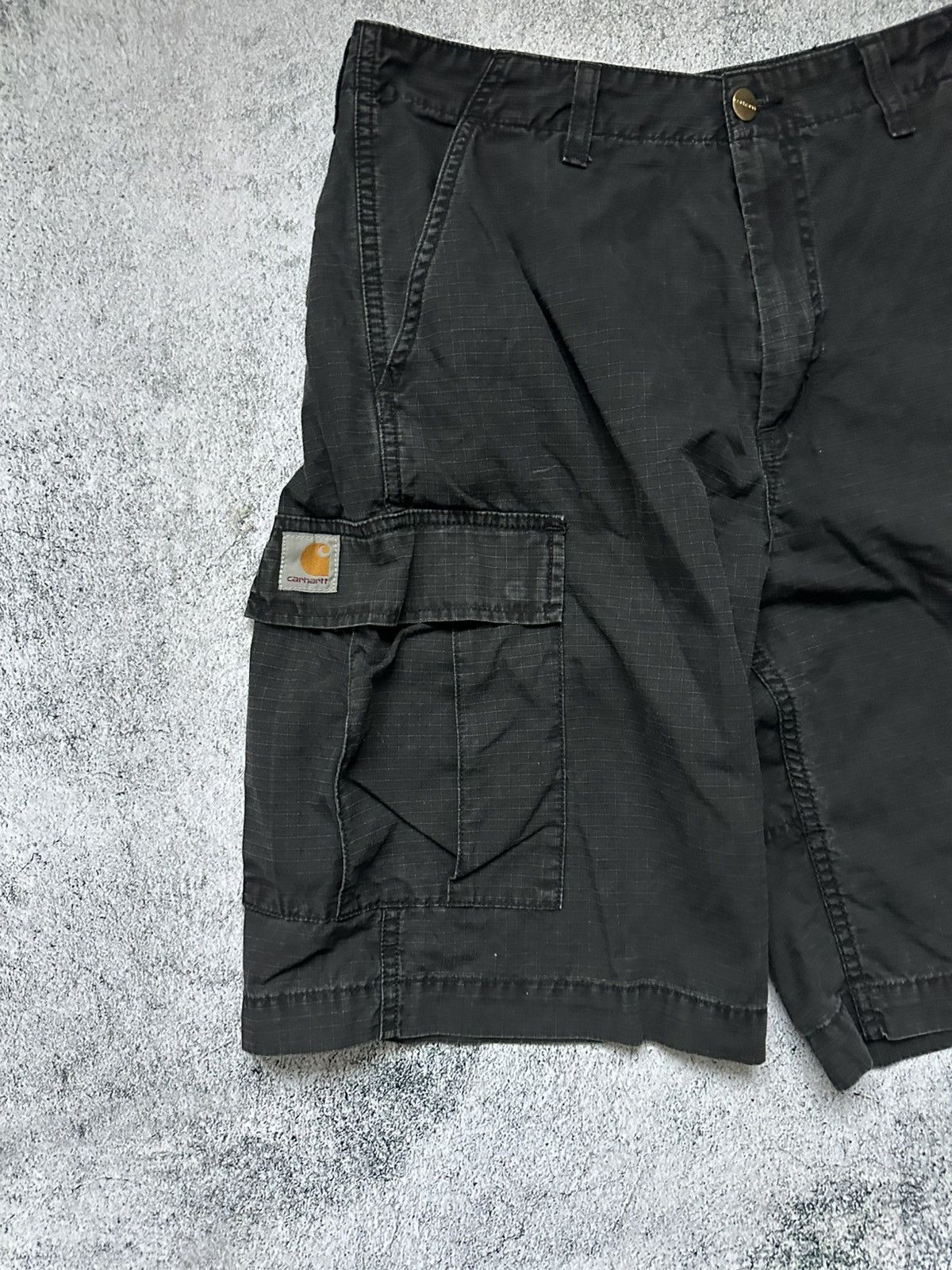 Carhartt Carhartt Cargo Shorts Black Logo Size US 32 / EU 48 - 2 Thumbnail