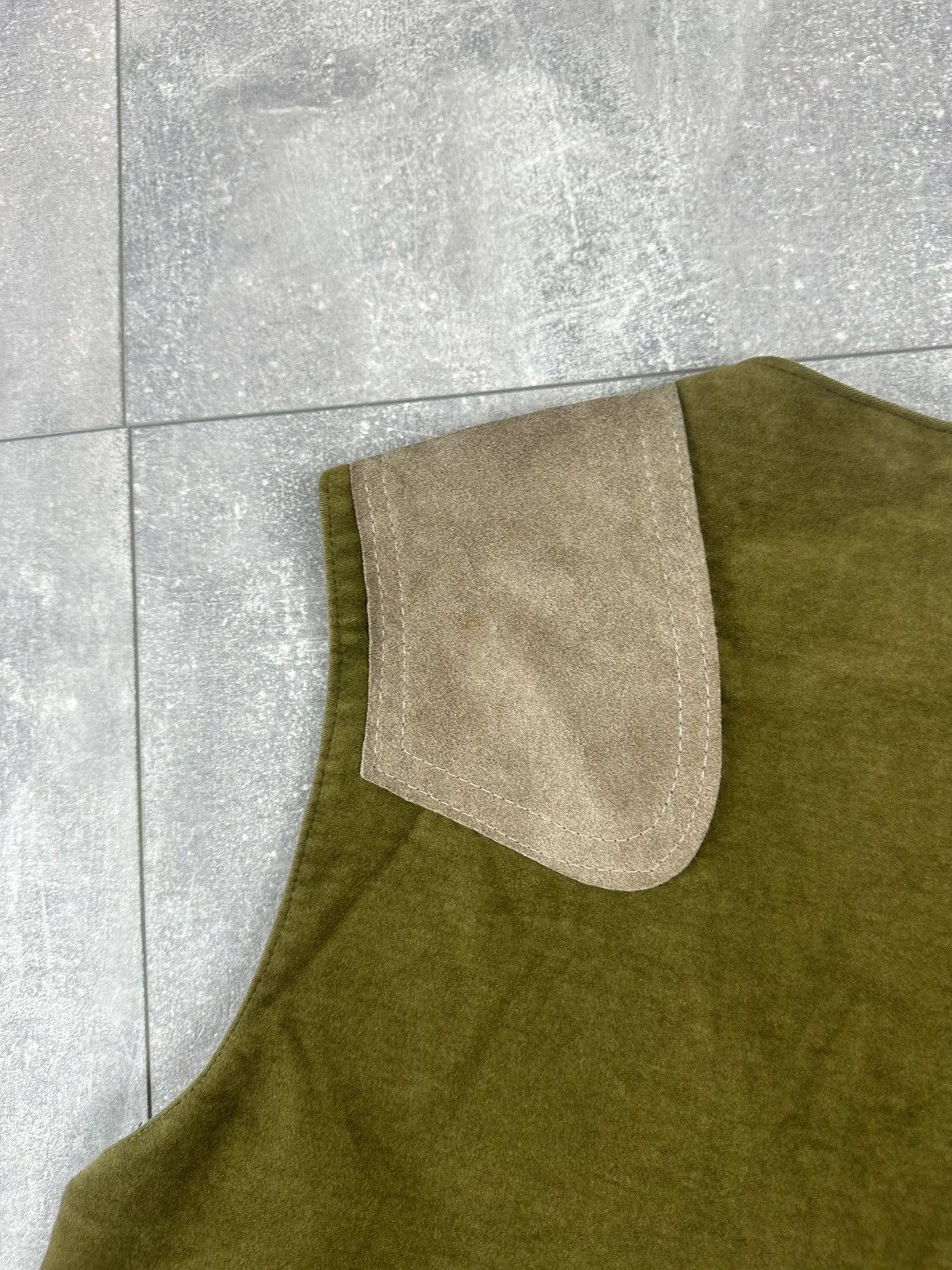 Barbour Barbour Vintage Olive/Green With Suede Shoulder Panels Size US S / EU 44-46 / 1 - 16 Thumbnail