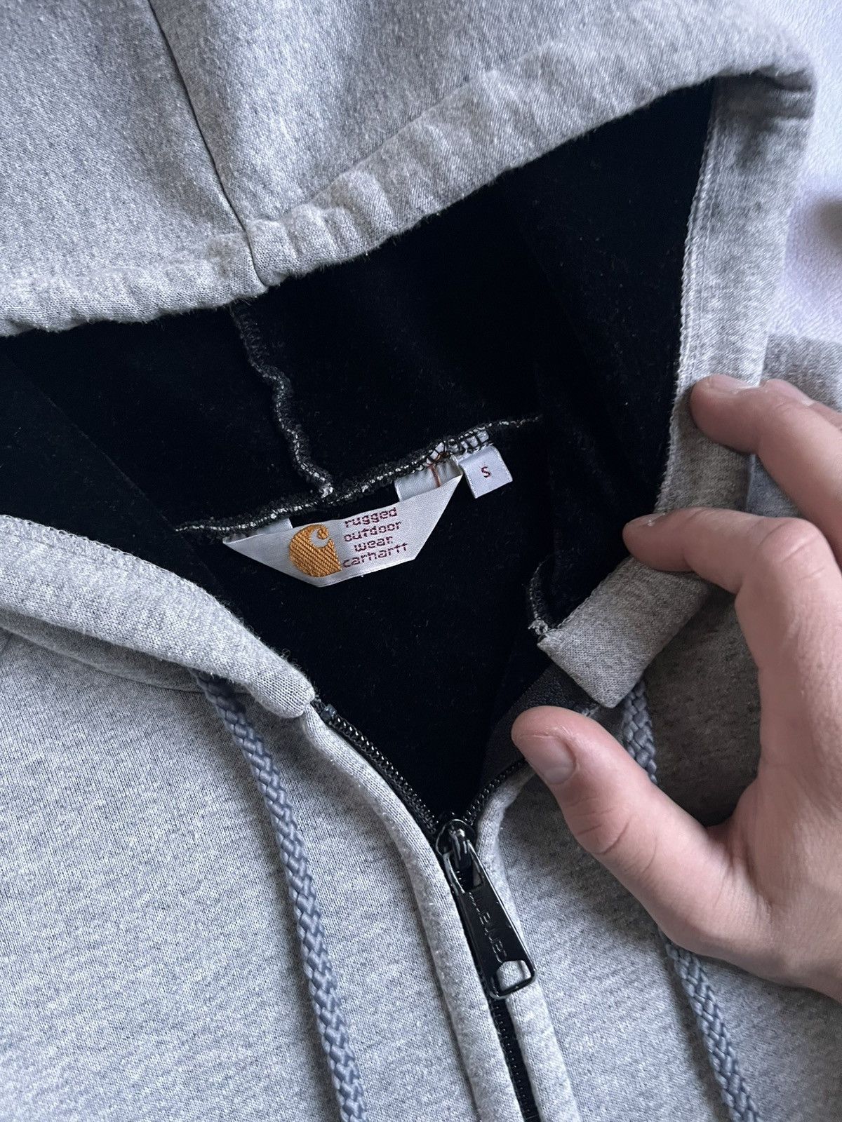 Carhartt Carhartt Women’s Zip Hoodie Grey – Size S – Fleece Size S / US 4 / IT 40 - 5 Thumbnail