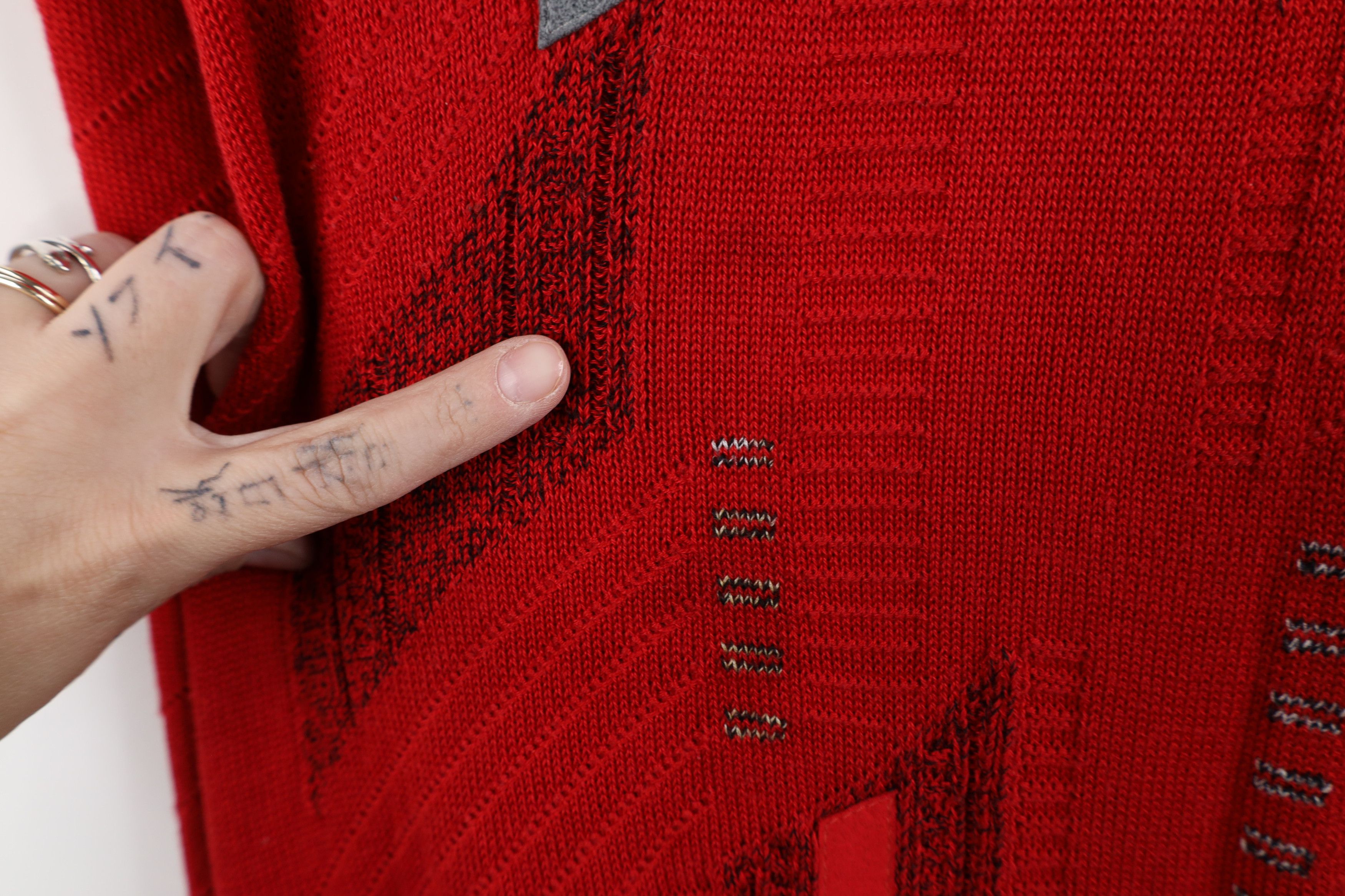 St. Croix Vintage 90s St Croix Knits Ribbed Knit Crewneck Sweater Red Size US XL / EU 56 / 4 - 4 Thumbnail