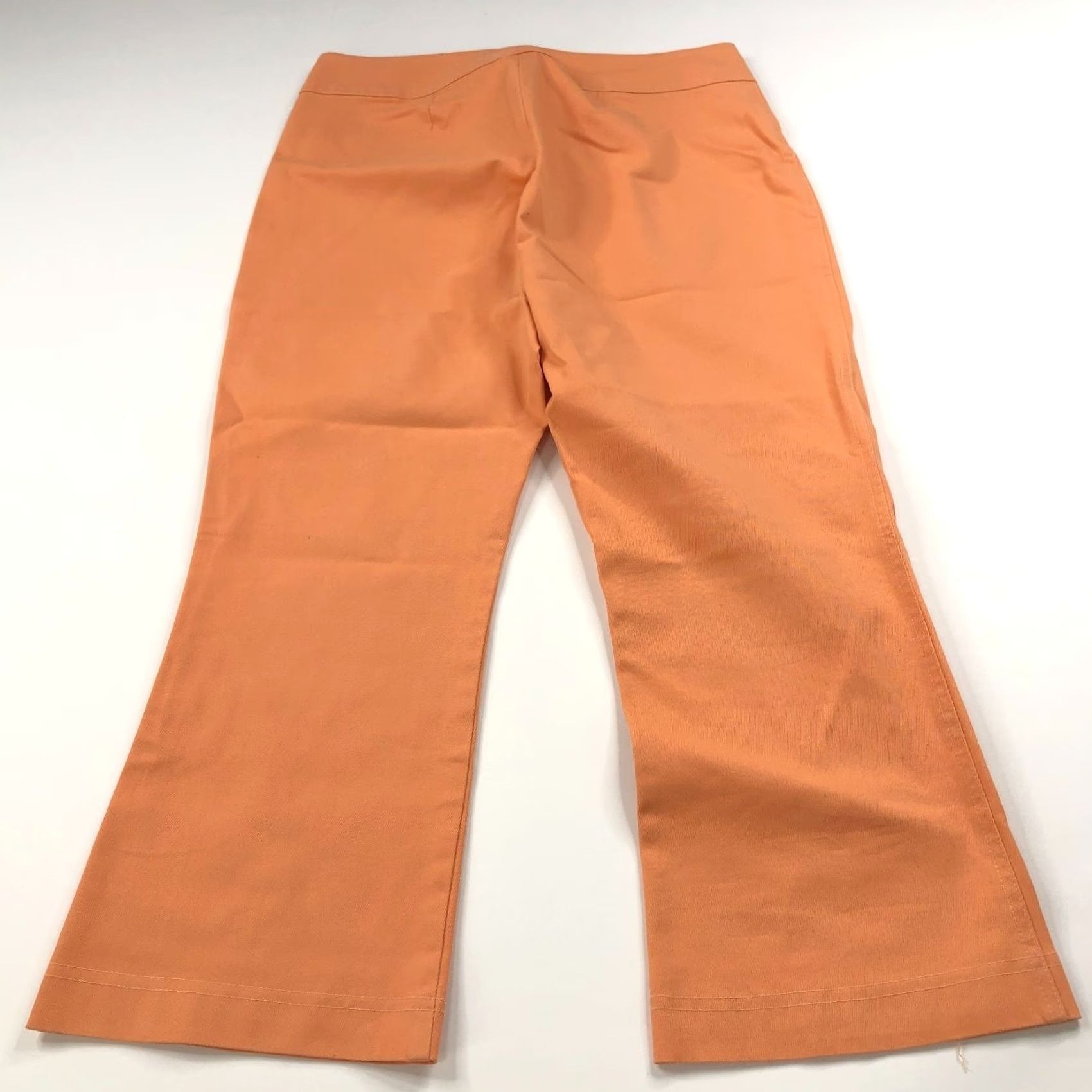 Vintage Cache 6 Cotton Mid Rise Crop Capri Pants 6 Orange Capri Pants Women Regular Inseam 24in Cow-? Size 28" / US 6 / IT 42 - 2 Thumbnail