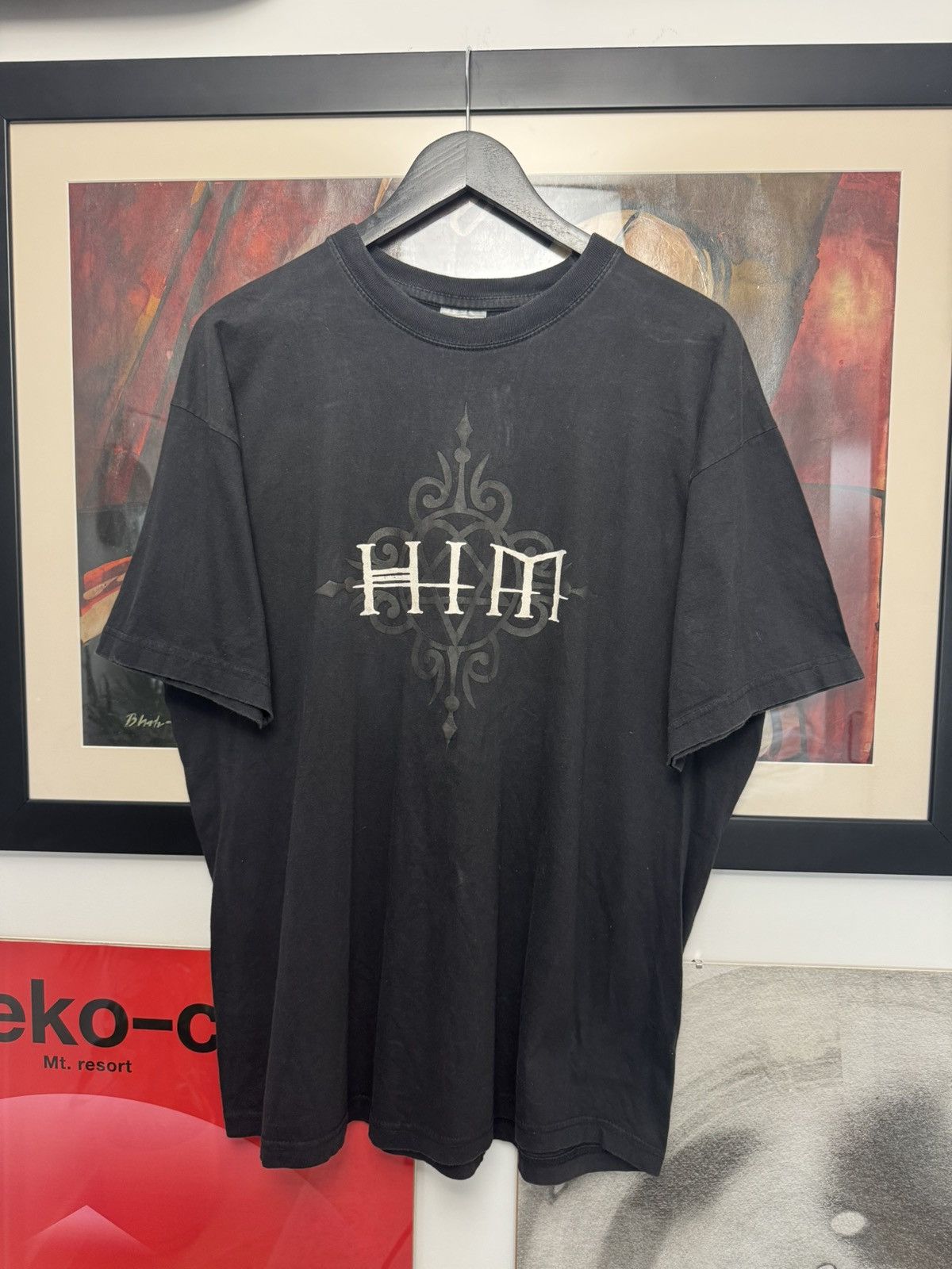 Band Tees Vintage HIM Heartagram Logo Shirt Band Metal Rock 90s Y2k Size US XL / EU 56 / 4 - 1 Thumbnail