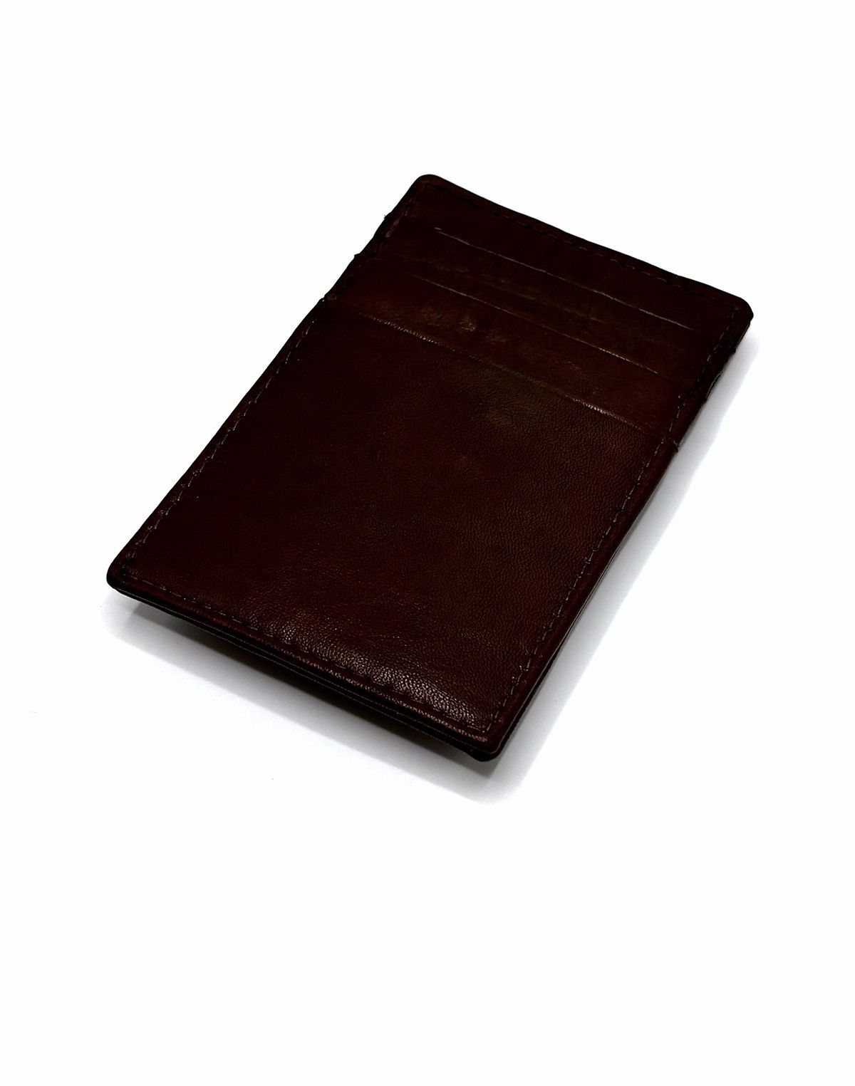 Genuine Leather Italian Leather Money Clip Card Holder Size ONE SIZE - 4 Thumbnail
