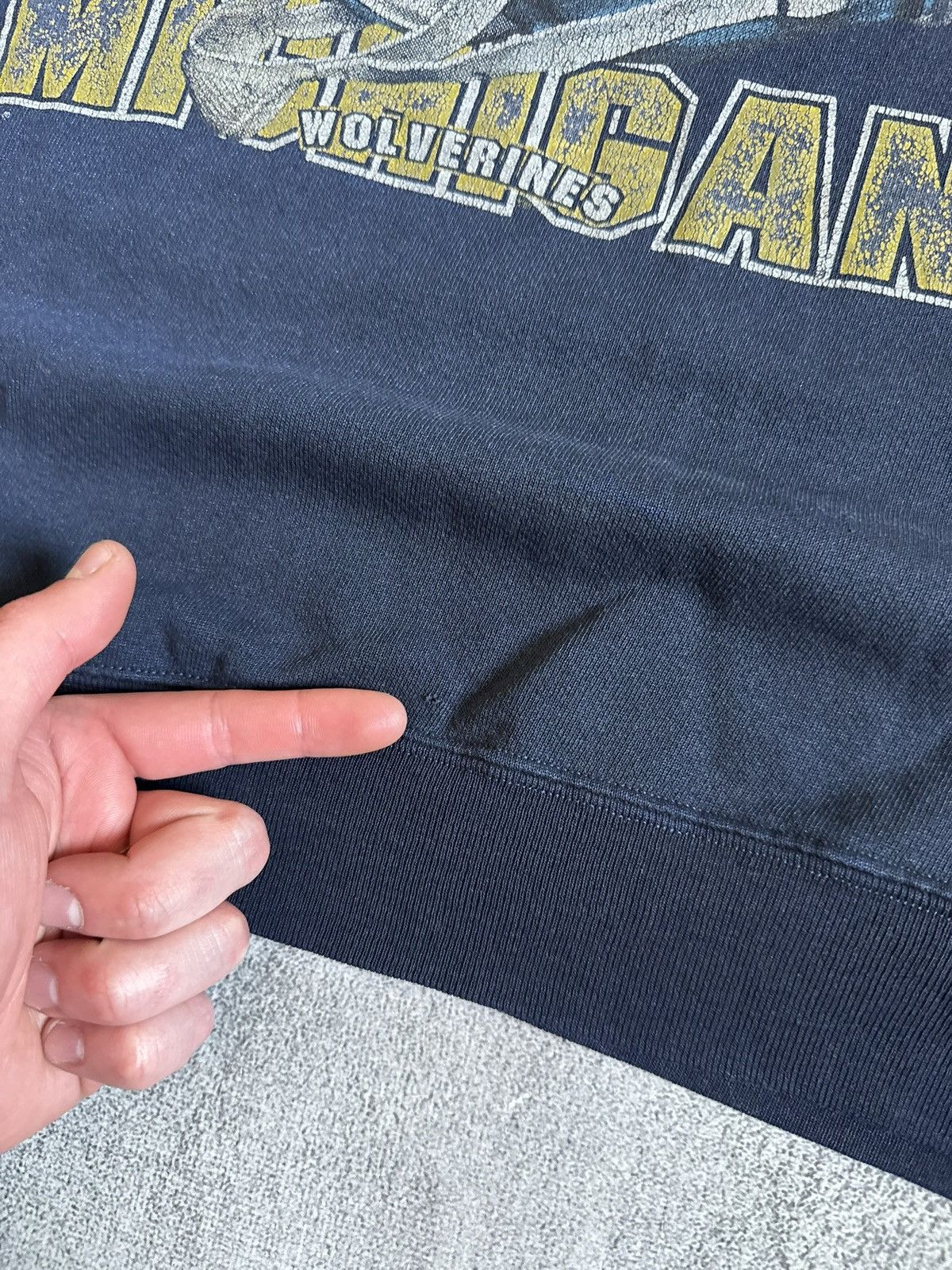 Vintage 90s Retro Champions Michigan 1987 national sweatshirts vntg Size US L / EU 52-54 / 3 - 14 Thumbnail